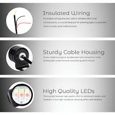 9 LED Super Bright Round Multicolor parking Bulb for Car Bike Motorcycle (18 W, Set of 2)
