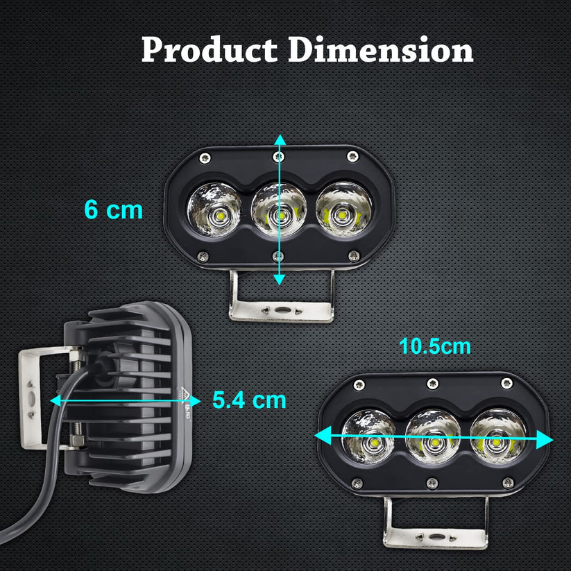 HJG S-11 60watt Cree LED Fog Light for all Vehicles (pack of 2)