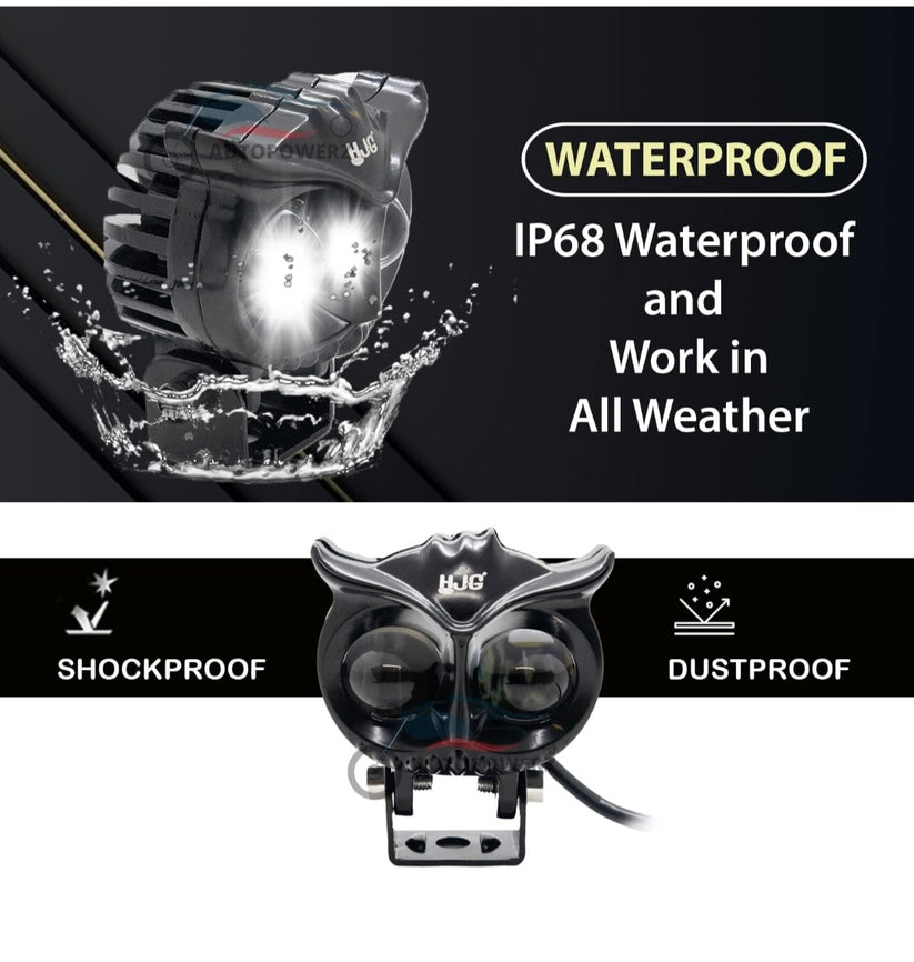 Metal Body Owl with Double Colour Flash (1 Pcs)
