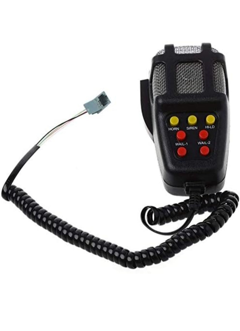 Imported 100W Car 7 Tone Sound Siren Speaker 12V Vehicle Horn With Mic PA Speaker