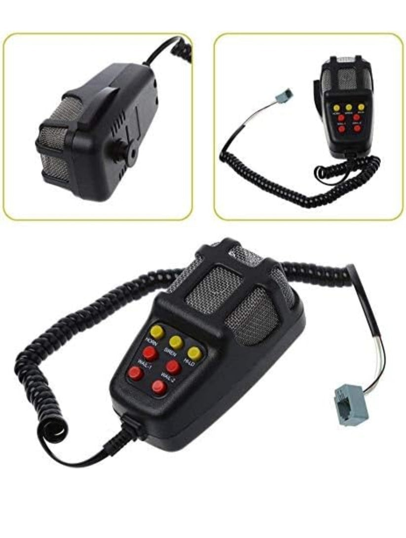 Imported 100W Car 7 Tone Sound Siren Speaker 12V Vehicle Horn With Mic PA Speaker