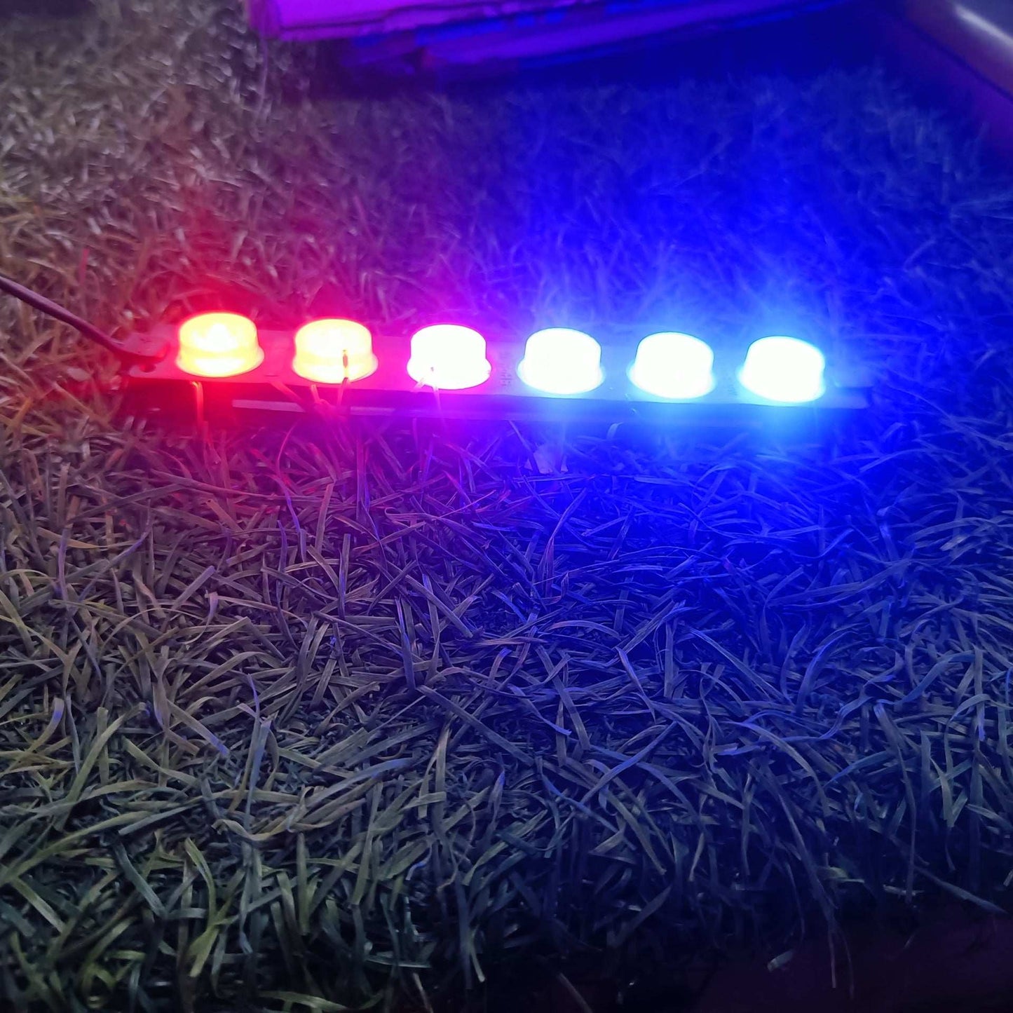 Truck/Car/Bike 12V 6smd LED Strobe Warning Light Strobe Grille Flashing Lightbar (pack of 2)