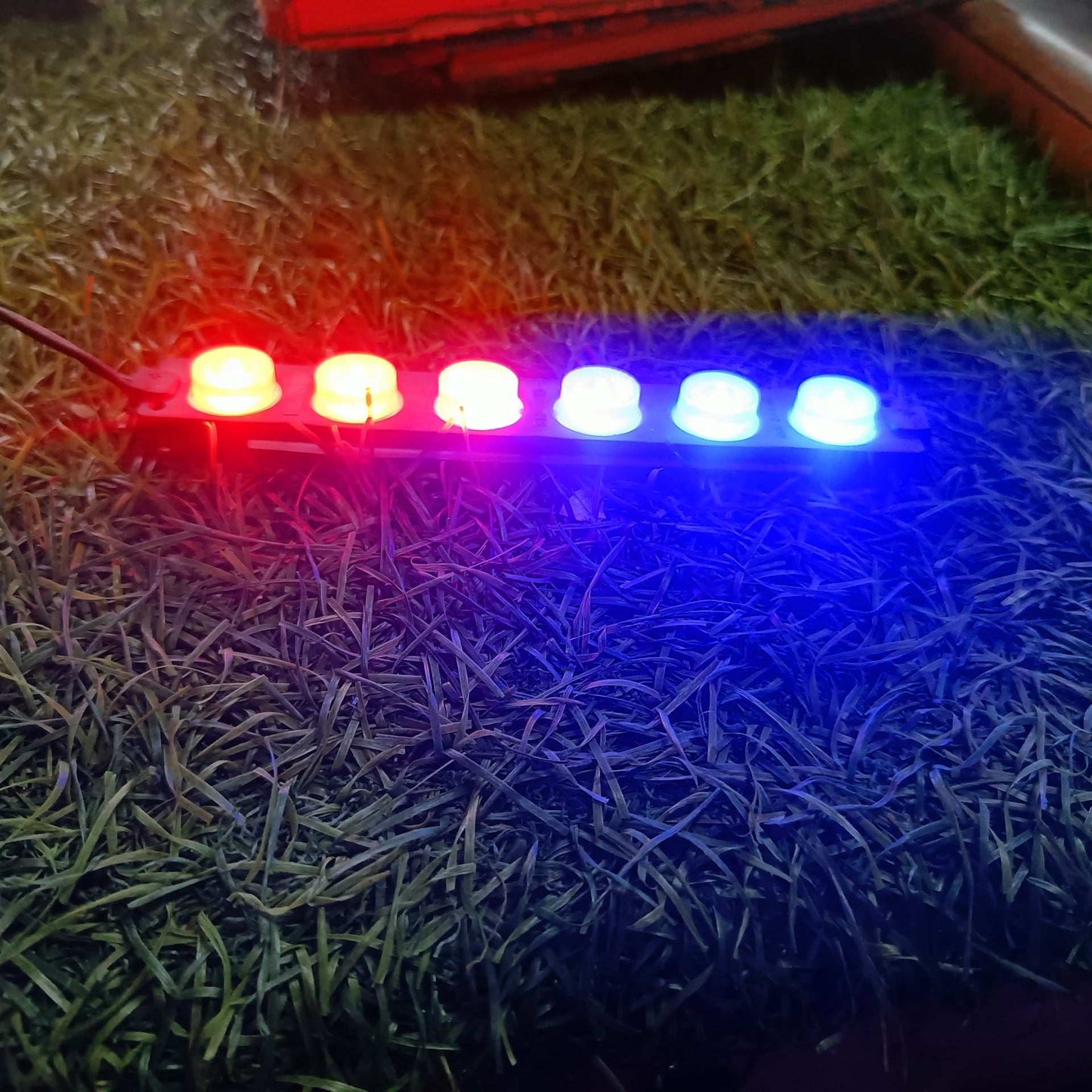 Truck/Car/Bike 12V 6smd LED Strobe Warning Light Strobe Grille Flashing Lightbar (pack of 2)