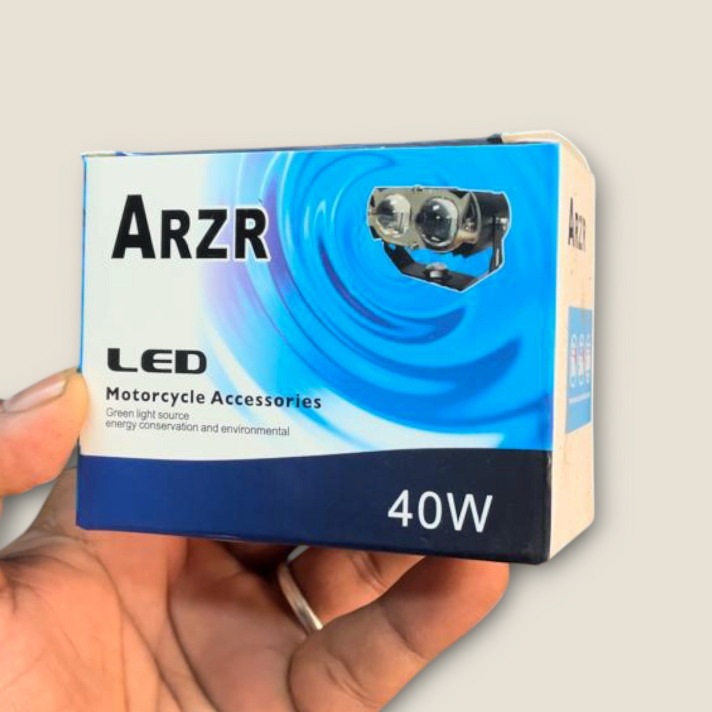 ARZRG 40W Dual Lens Fog Lamp Motorbike, Car, Van LED (12 V, 20 W) (Universal For Bike, Universal For Car, Pack of 1)
