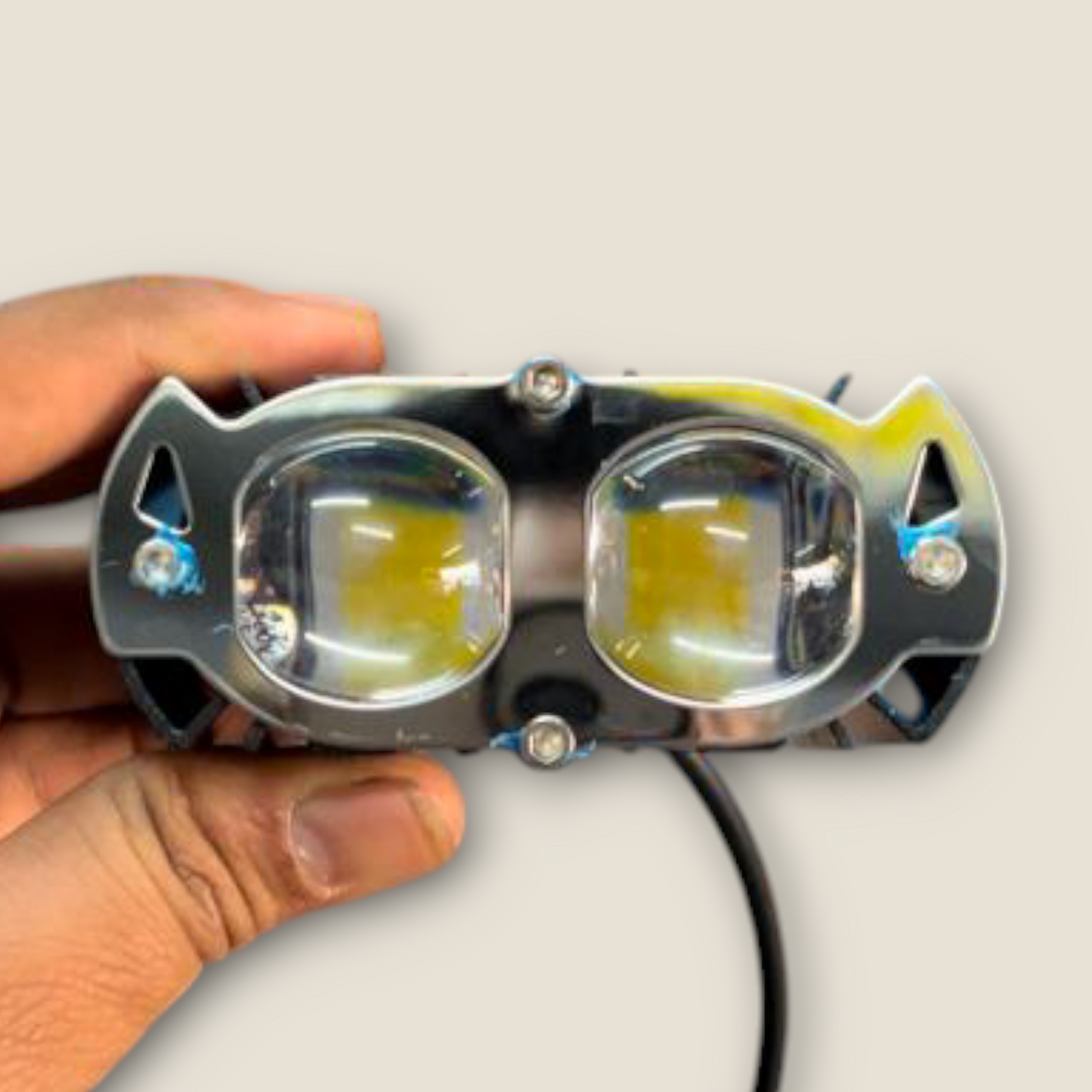 ARZRG 40W Dual Lens Fog Lamp Motorbike, Car, Van LED (12 V, 20 W) (Universal For Bike, Universal For Car, Pack of 1)