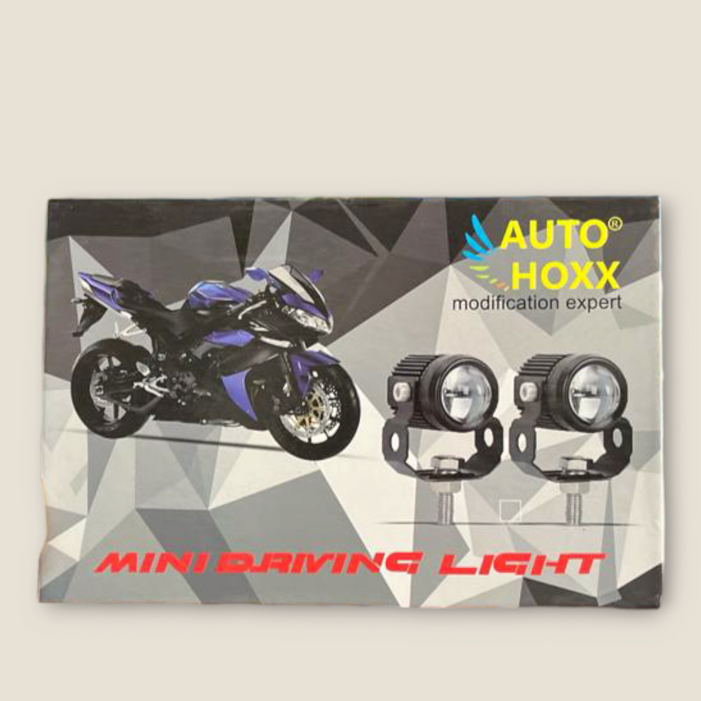 Auto Hoxx 40W Mini Driving Fog Light for All Motorcycle Dual Function White-Yellow Light Projector Lens