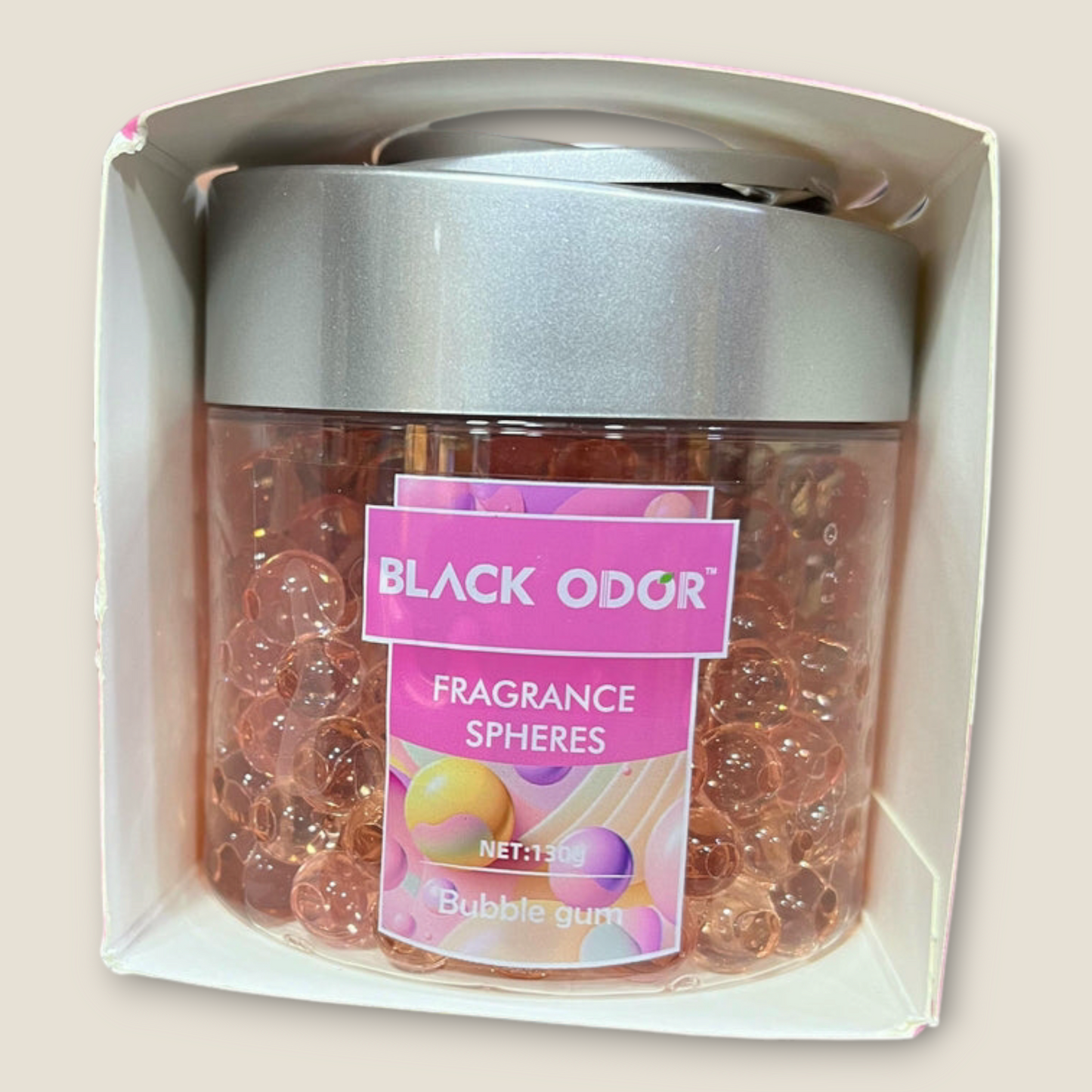Black Odor Car Perfume Bubble Gum Spheres | Long-Lasting Bubble Gum Fragrance for Your Car Air Purifier
