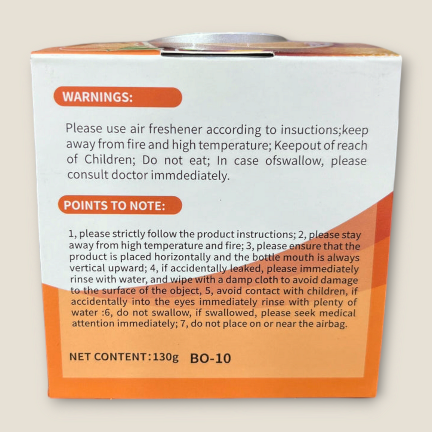 Black Odor Orange Flavor Car Perfume Bubble Gum Spheres | Long-Lasting Bubble Gum Fragrance for Your Car Air Purifier