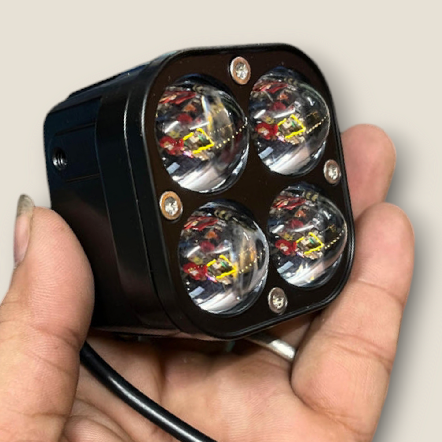 60W CYT 4x4 LENS dual color Fog Light with Guard Clamps
