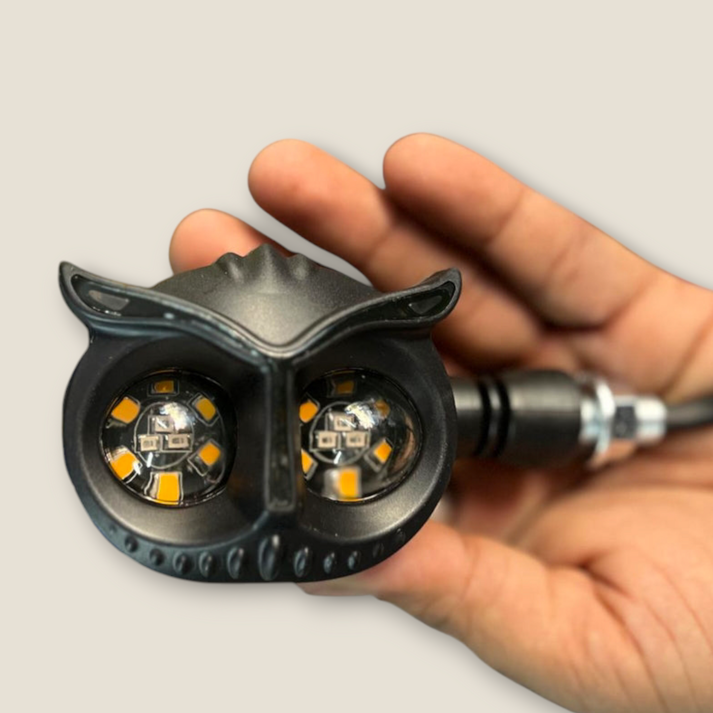 CYT Tri Color Owl Ullu Shape Running Indicator Blinker Bright LED Universal for all bikes.