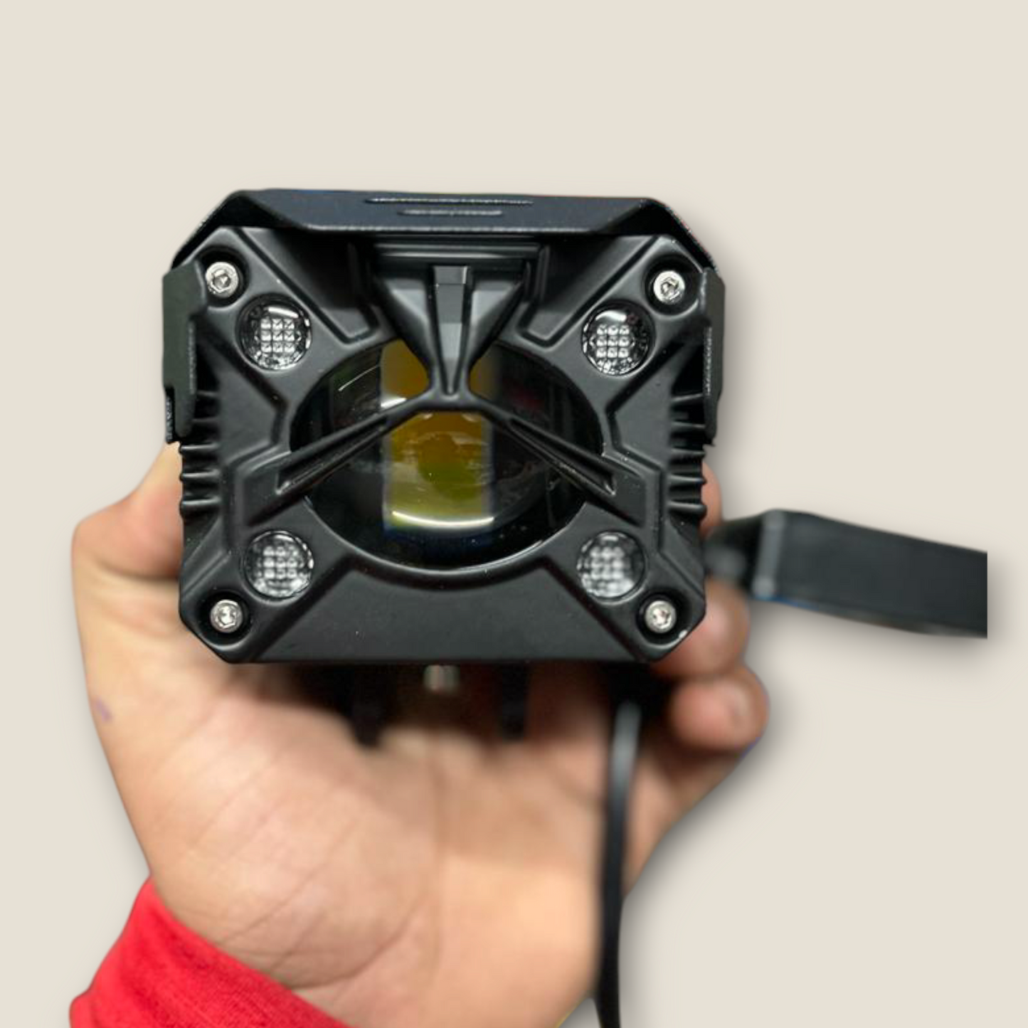 LIU HJG HJG 80W Yellow/White & Multicolour RGB Fog Light (24 V, 140 W) (Pack of 2)