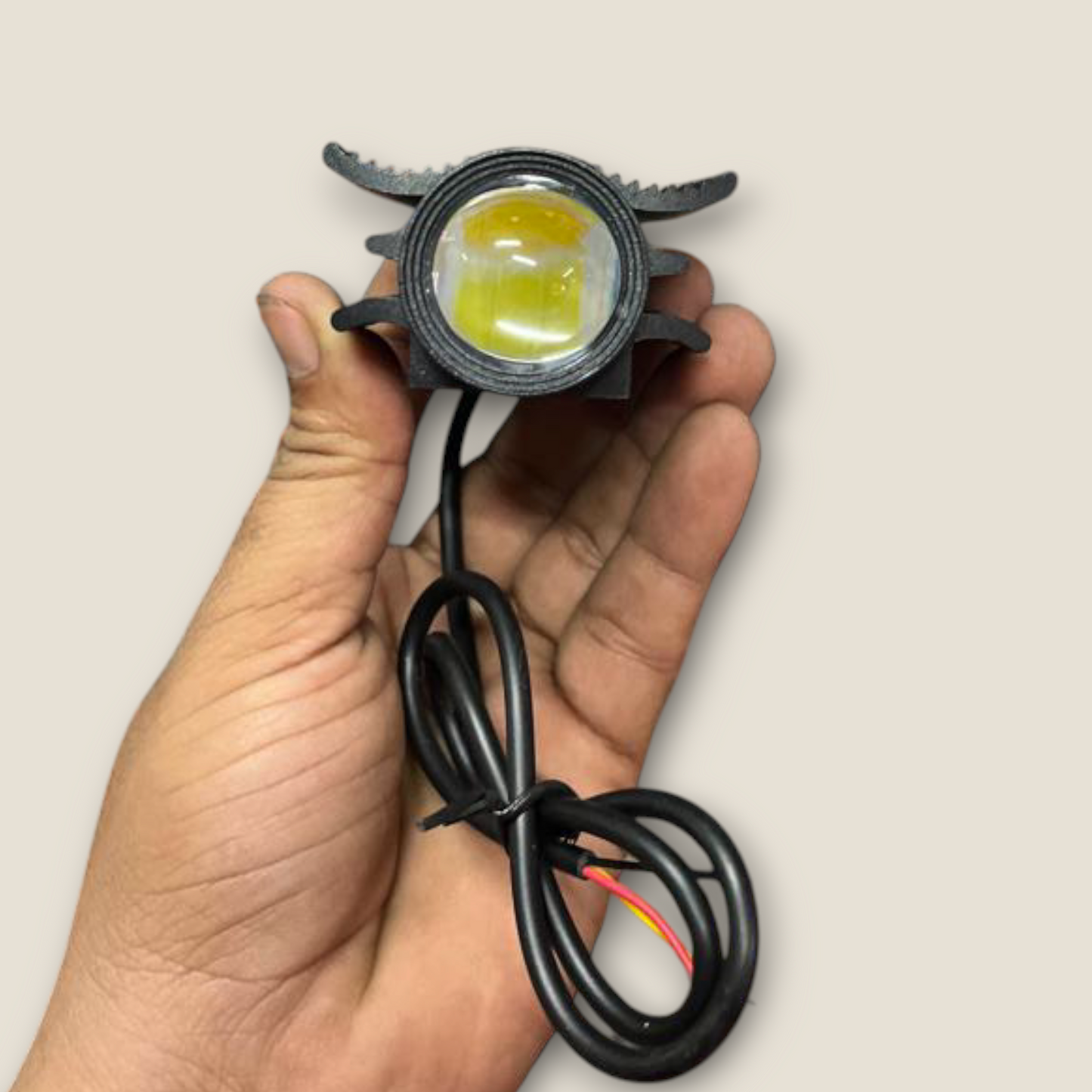 LIU HJG 20W ORIGINAL FLY Fog Light red/Yellow/White RED Devil Eye Effect Light for Bikes and Cars (12V-80V, 20W) – Pack of 1