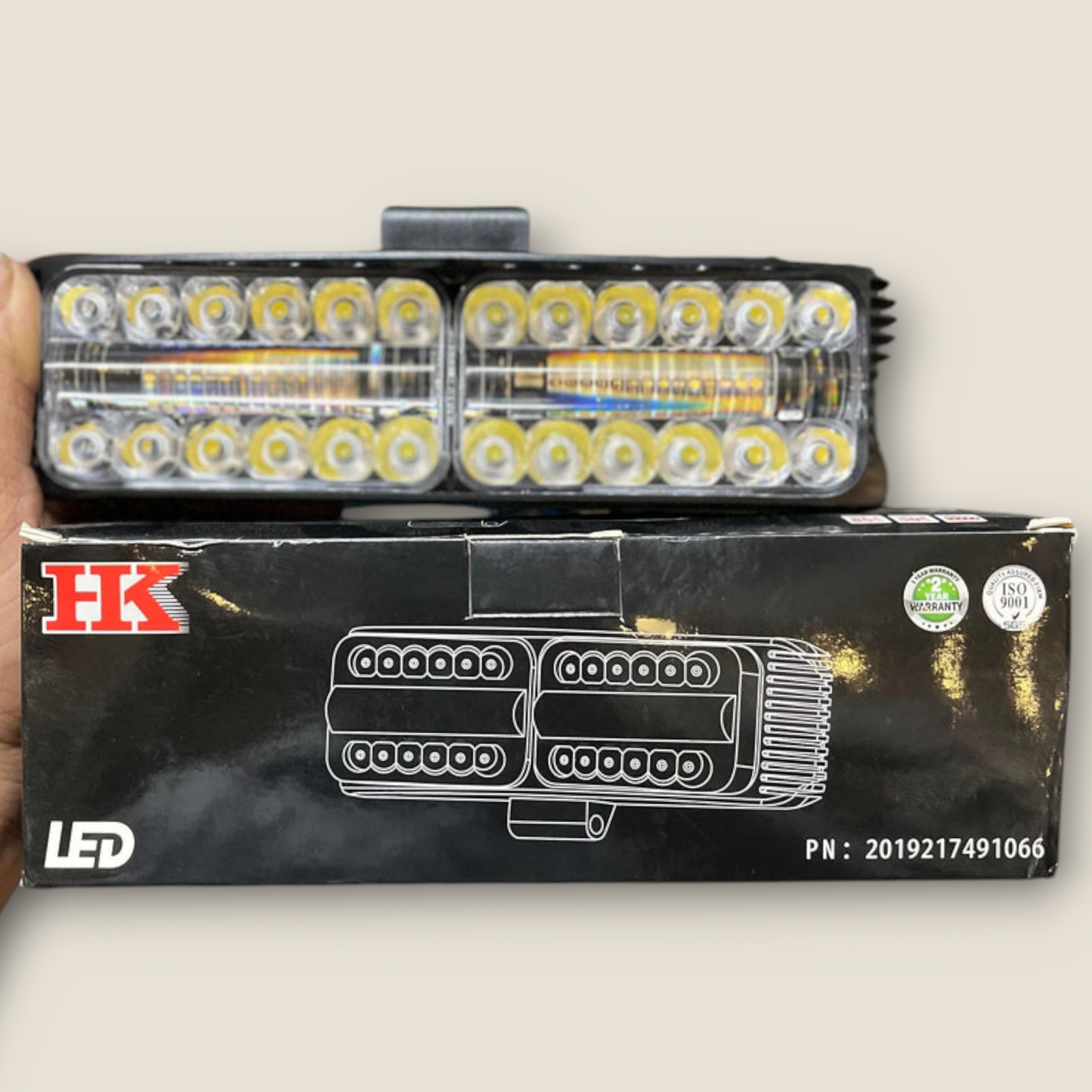 HK 65W Dual Beam Bar Light with Blue Lazer