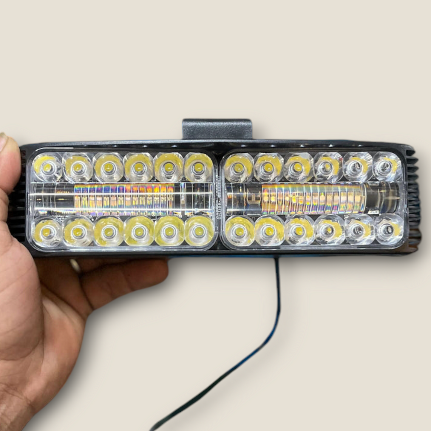 HK 65W Dual Beam Bar Light with Blue Lazer