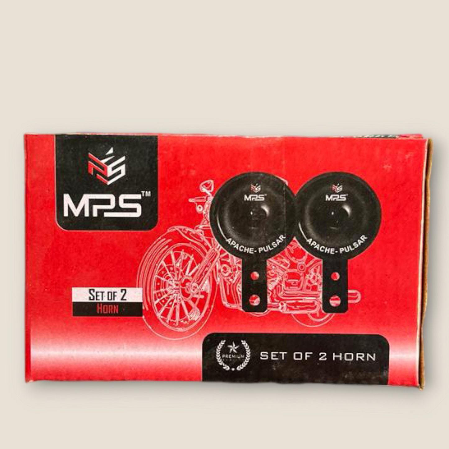 MPS Origiinal Pulsar - Apache Horn with free wire inside (Pack of 2)