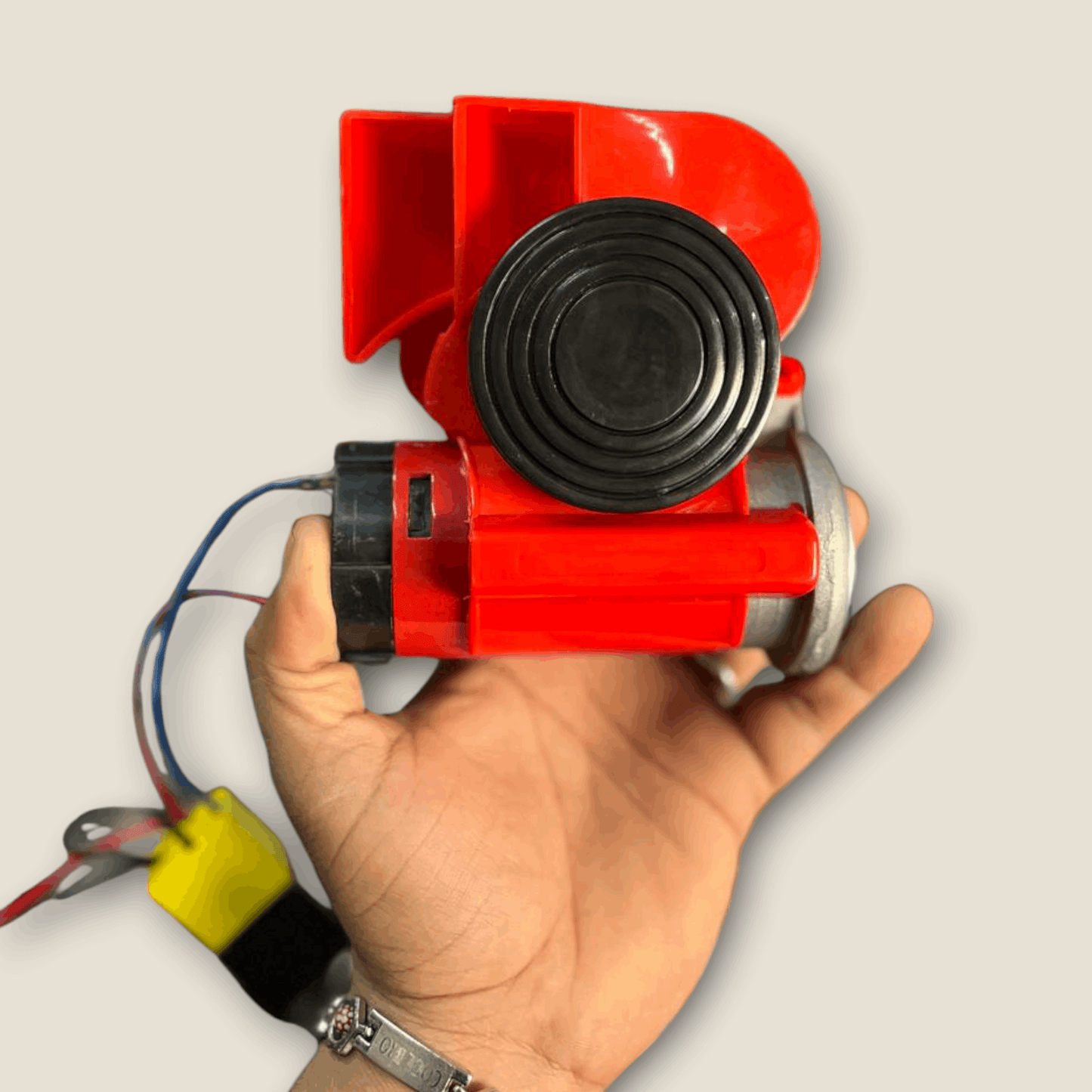 Train Sound Air Operated Horn with Twin Dual Tone Snail Air Horn Super Loud Air pump with Free Relay Wiring