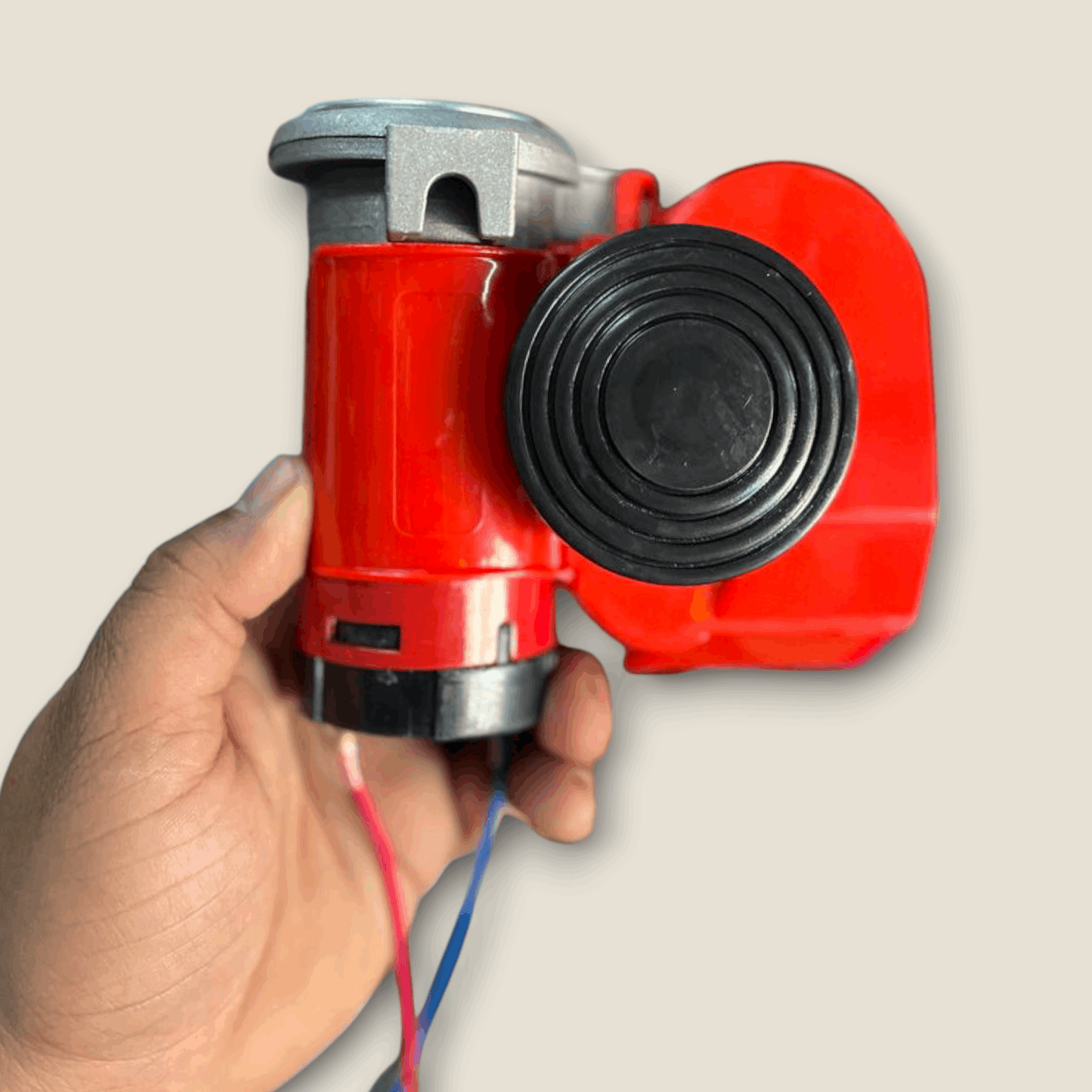 Train Sound Air Operated Horn with Twin Dual Tone Snail Air Horn Super Loud Air pump with Free Relay Wiring