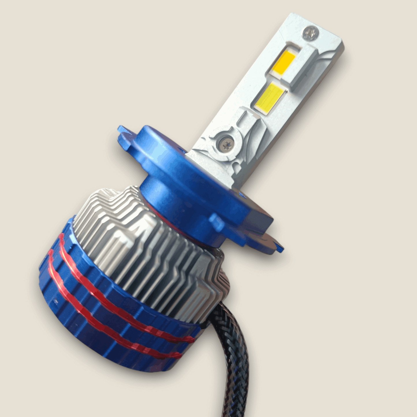 KiKarry High Power 300W/Pair Double Color LED Headlight with remote control and 1 Year Fully Replacement Warranty