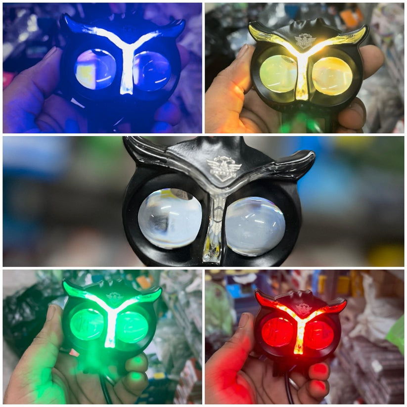 KiKarry 40W Owl LED Fog Light with RGB DRL (1 piece)