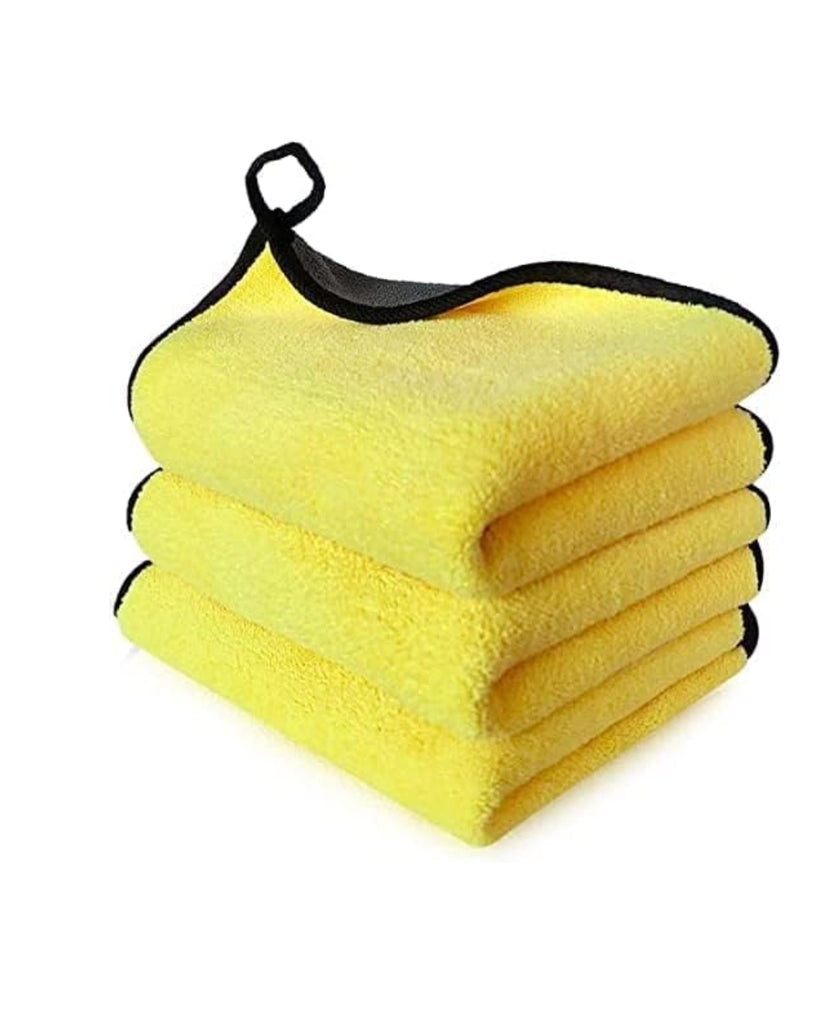 Micro Fiber Wash Towels for Quick Wet, Dry and Super Thick Cleaning Cloth (3 Units)