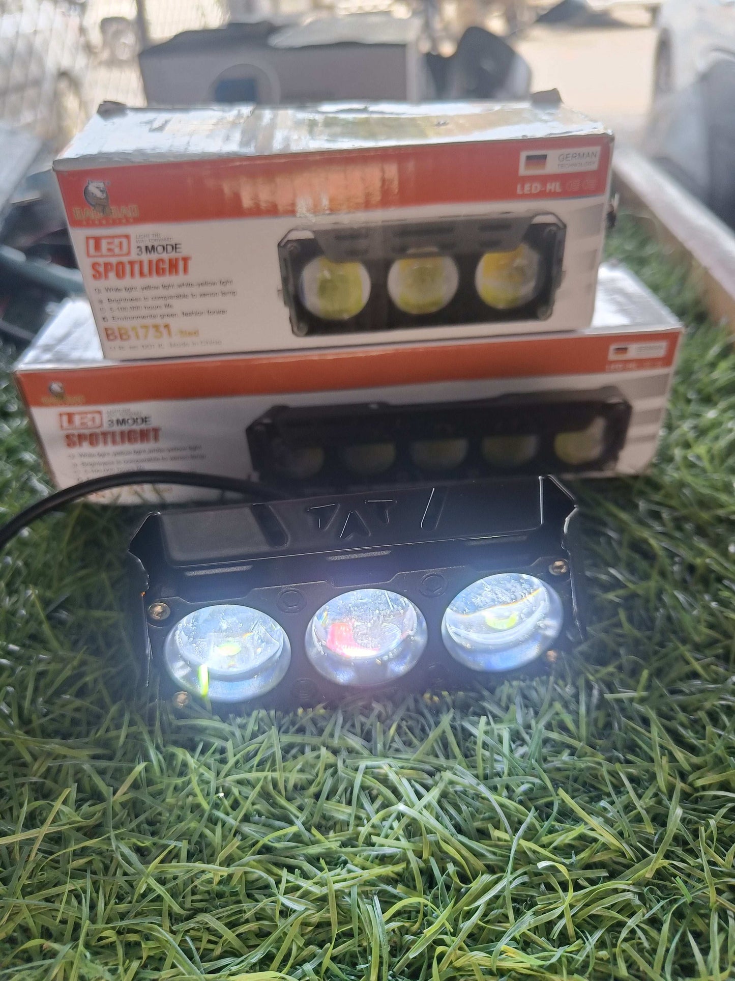 BAOBAO 20W 3 LED 4 in 1 Mode Powerful Focus LED Fog Light, Reflecting 5 Modes White, Yellow, Yellow&White, Y&W Flashing