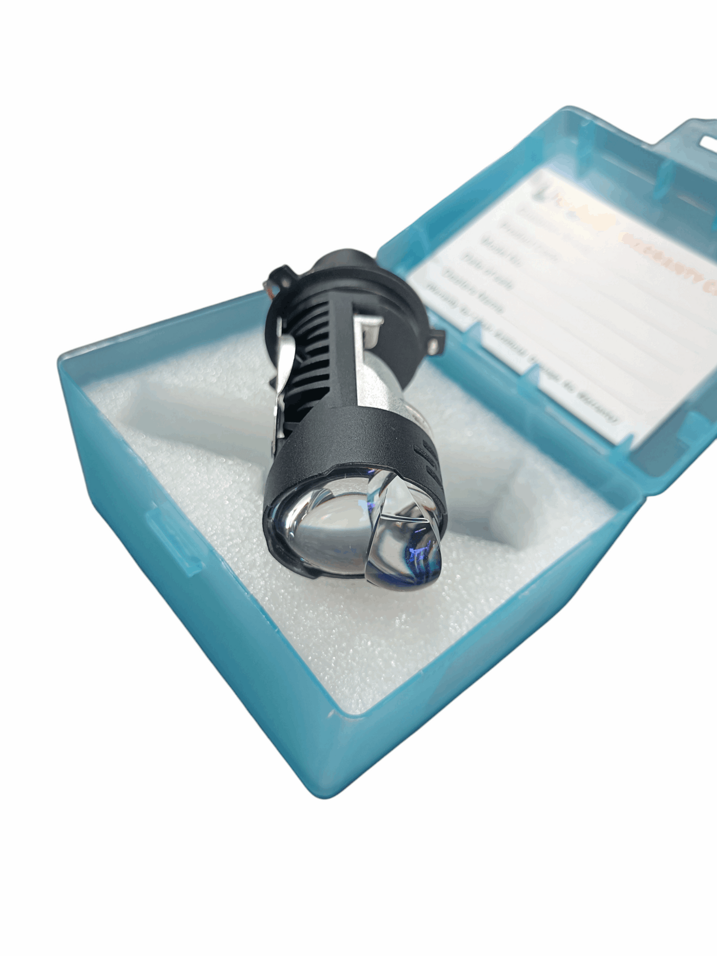 HJG Headlight Bulb with Lens Option, Dual Color (White & Yellow) and Devil Eye as Laser Light