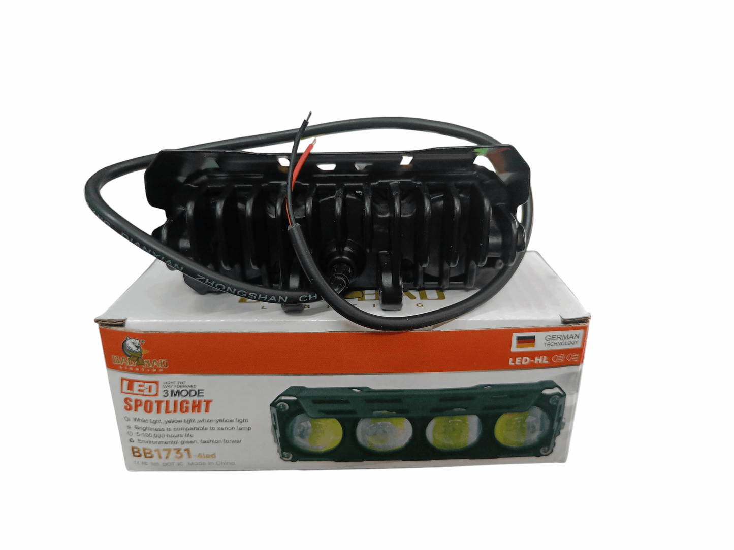 BAOBAO 20W 3 LED 4 in 1 Mode Powerful Focus LED Fog Light, Reflecting 5 Modes White, Yellow, Yellow&White, Y&W Flashing