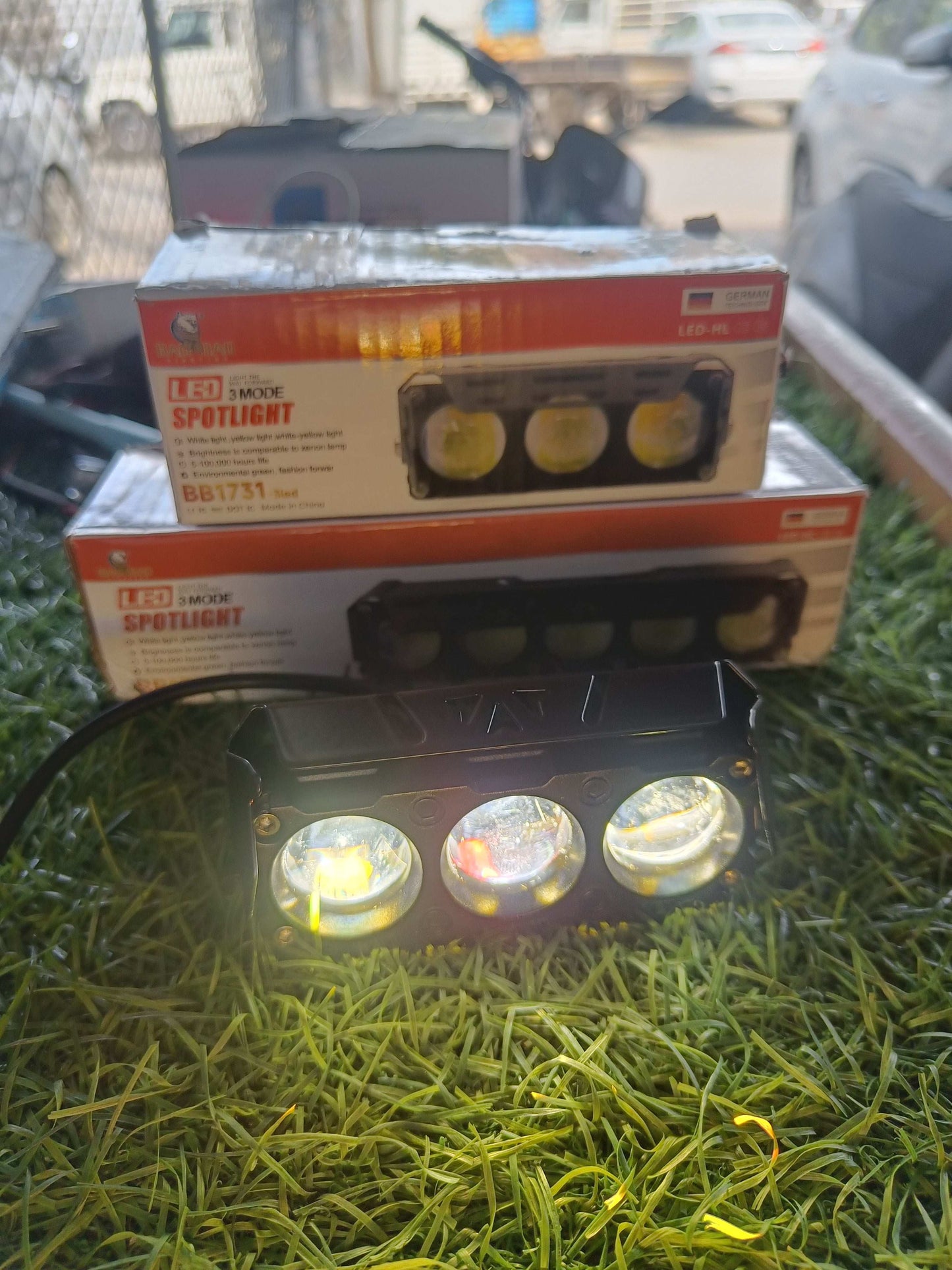 BAOBAO 20W 3 LED 4 in 1 Mode Powerful Focus LED Fog Light, Reflecting 5 Modes White, Yellow, Yellow&White, Y&W Flashing