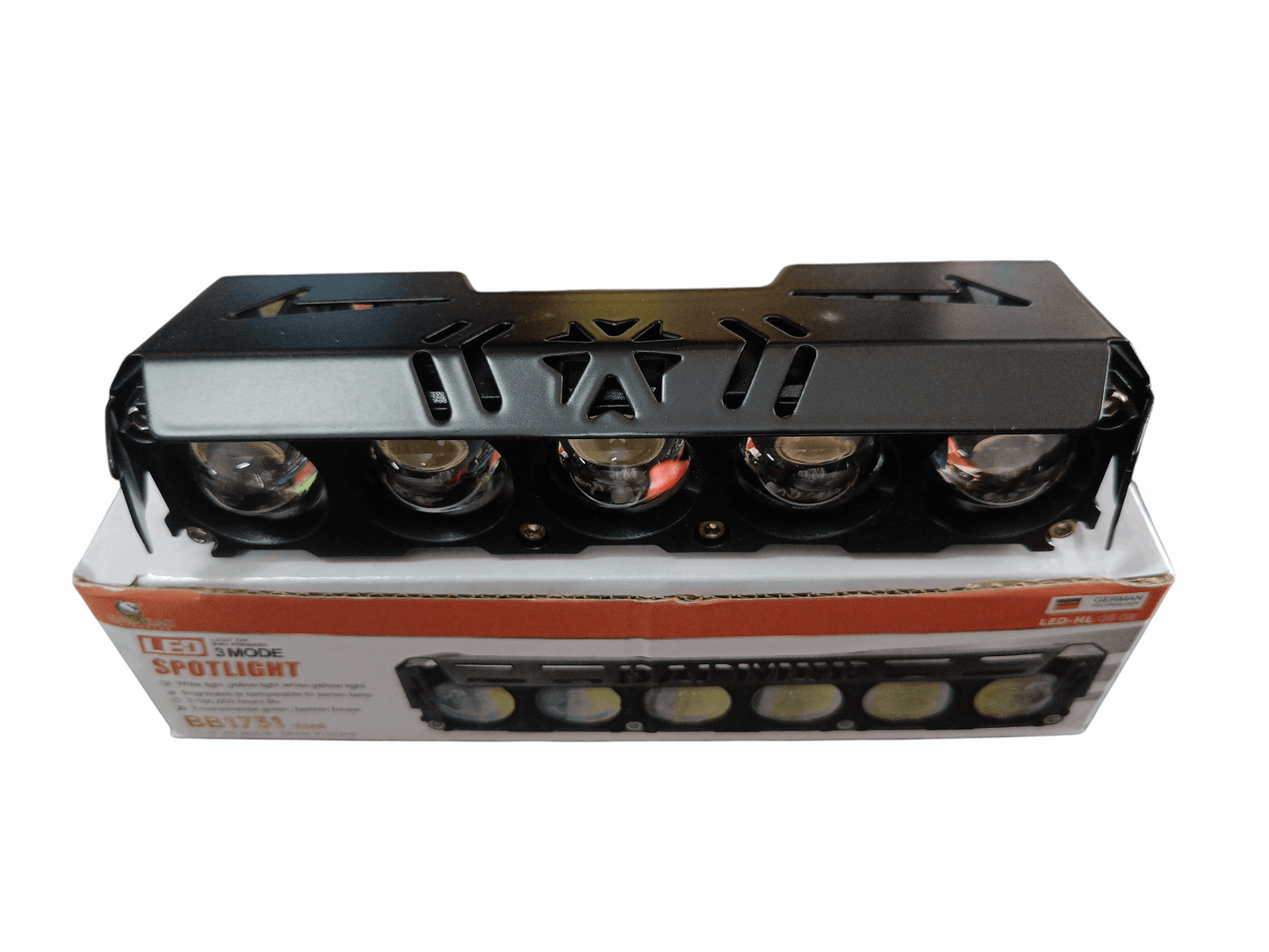 BAOBAO 30W 5 LED 4 in 1 Mode Powerful Focus LED Fog Light, Reflecting 4 Modes White, Yellow, Yellow&White, Y&W Flashing