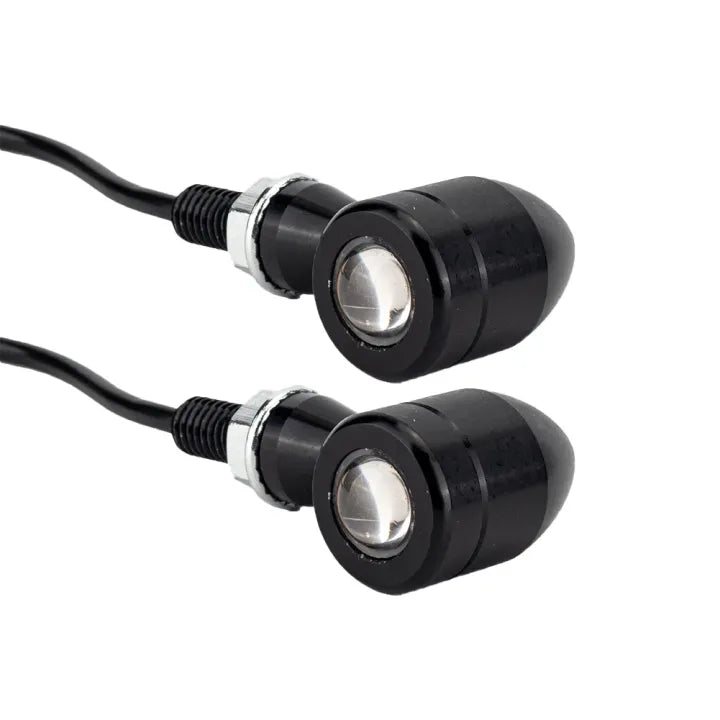 Aluminium Body Universal Small Front Rear Jet Indicator Turning Blinker Light (4Pcs)