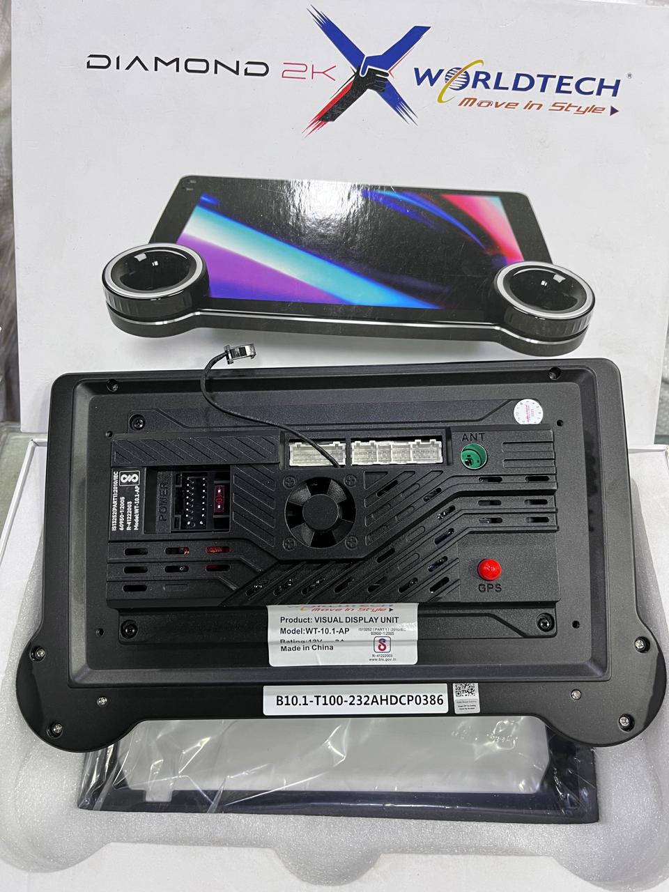 WorldTech Diamond 2K Qled Android Player with 2 Year Warranty