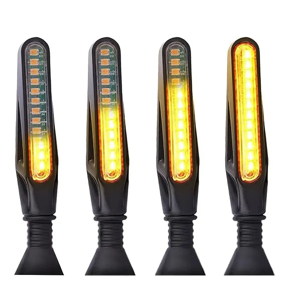 4 Pcs KTM Led Motorcycle Turn Signals Indicator Amber Light Compatible with all Bikes
