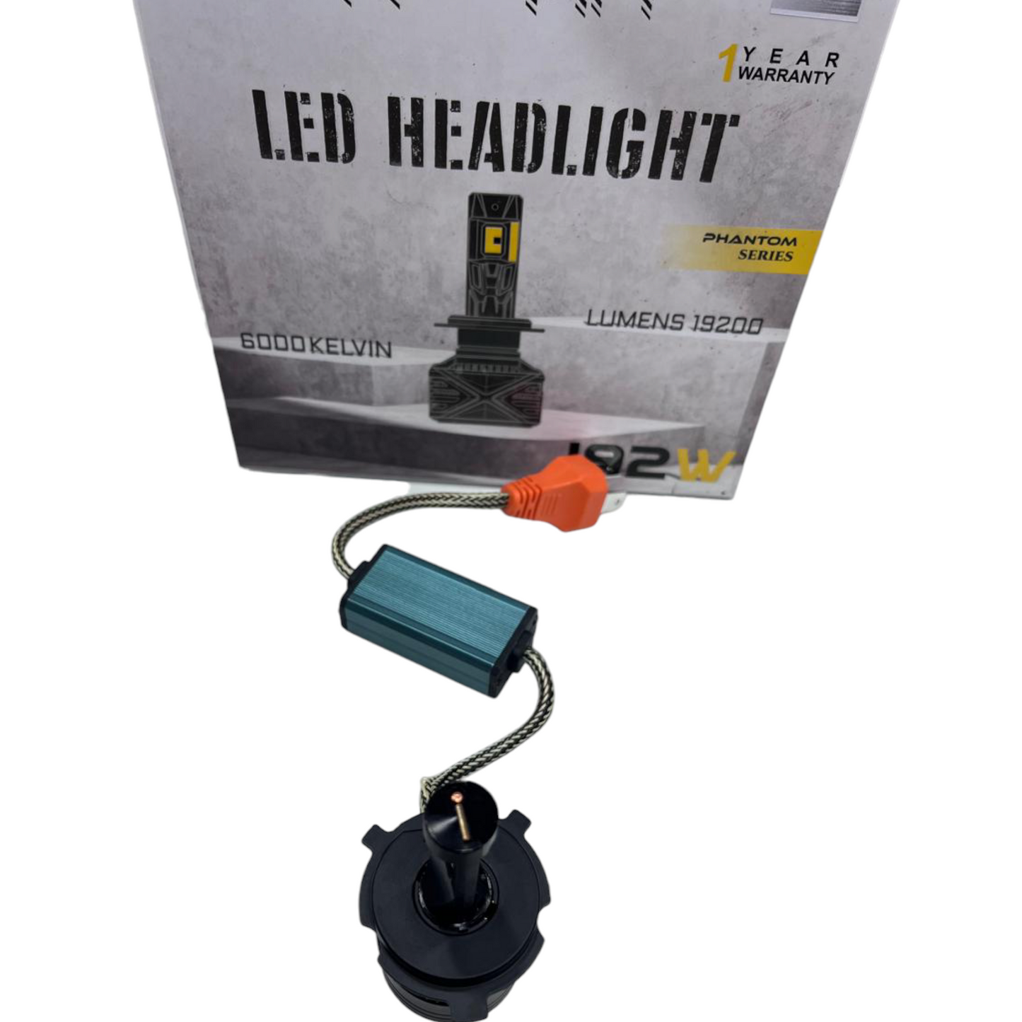Promaxx 192W LED Headlight Bulb with FDB Fan Cooling | 6000K White Light | 1 Year Replacement Guarantee (1 Piece)