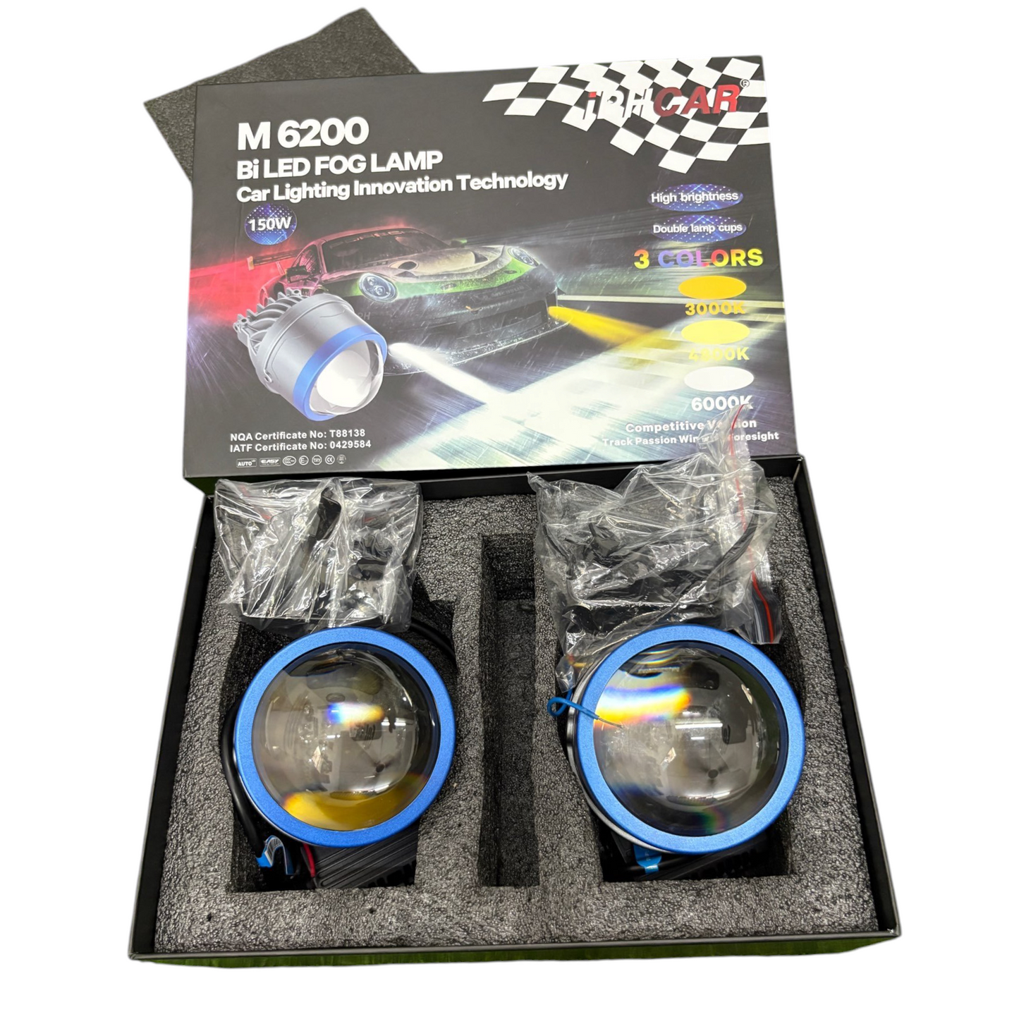 IPH M 6200 150W Tri Colour Projector Fog Lights