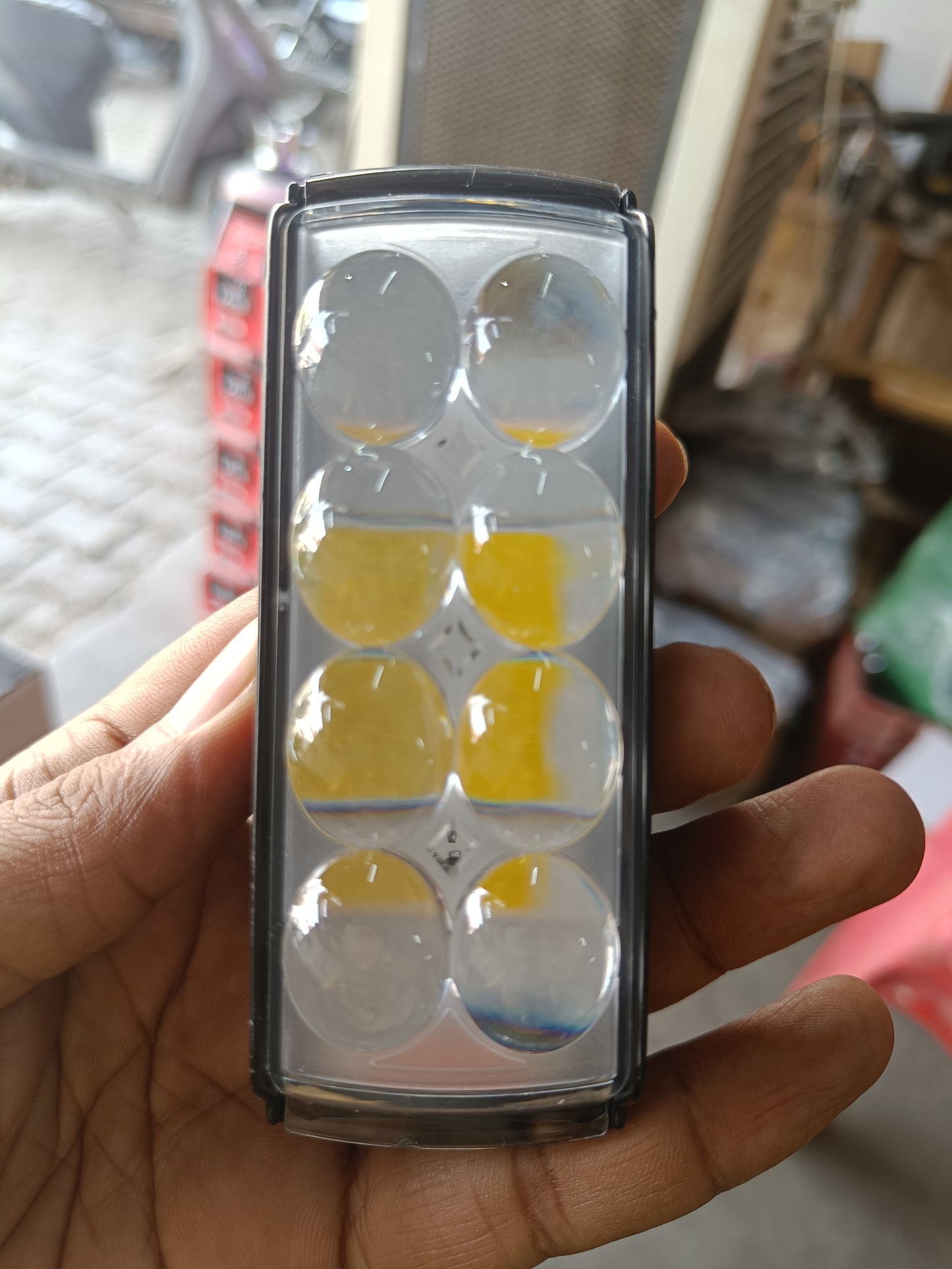 BAOBAO 8 Led 5 in 1 Fog Light with Red Blue Flasher (1 Pcs)