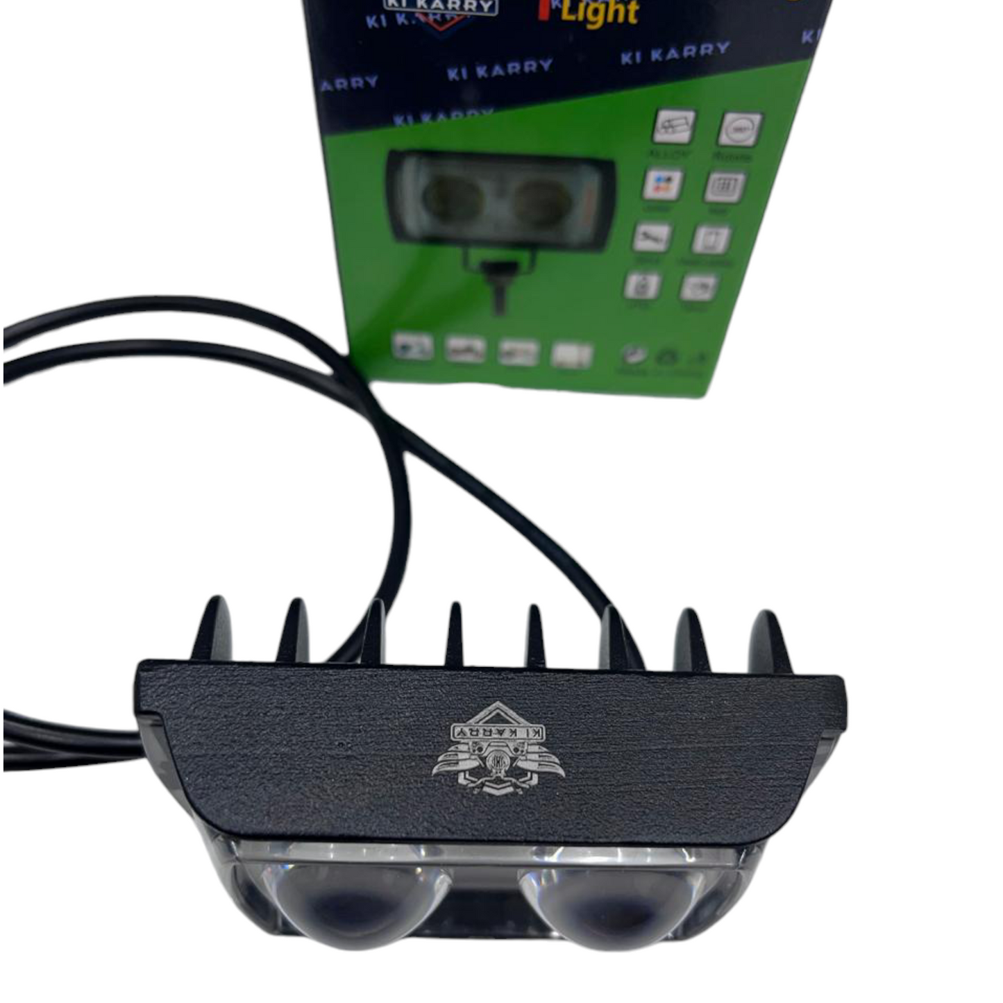 Karry 40W Dual Lens LED Fog Light | Metal Body | Waterproof | High Output | 1 Piece