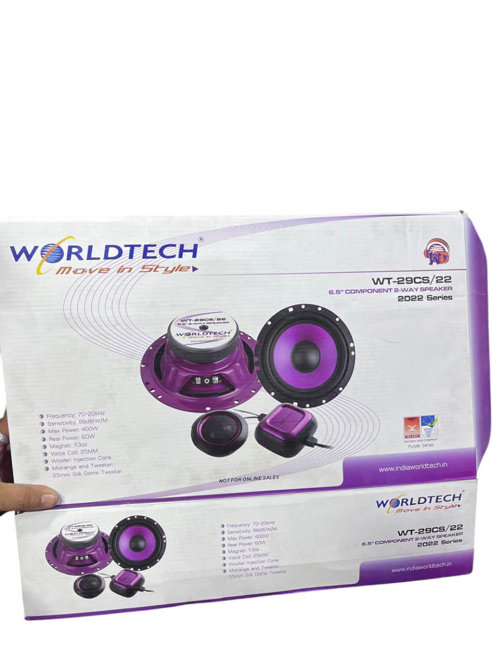 WORLDTECH WT-29CS/19 6.5'' Component 2-Way Speaker Series