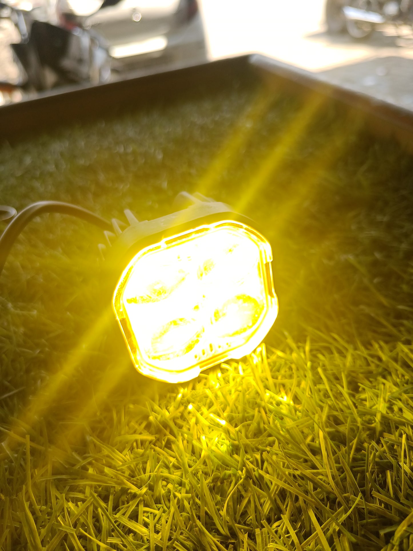 BAOBAO 4 Lens 60W Fog Light| Dual Colour Mode with Flashing Mode| Red Devil Eye Mode