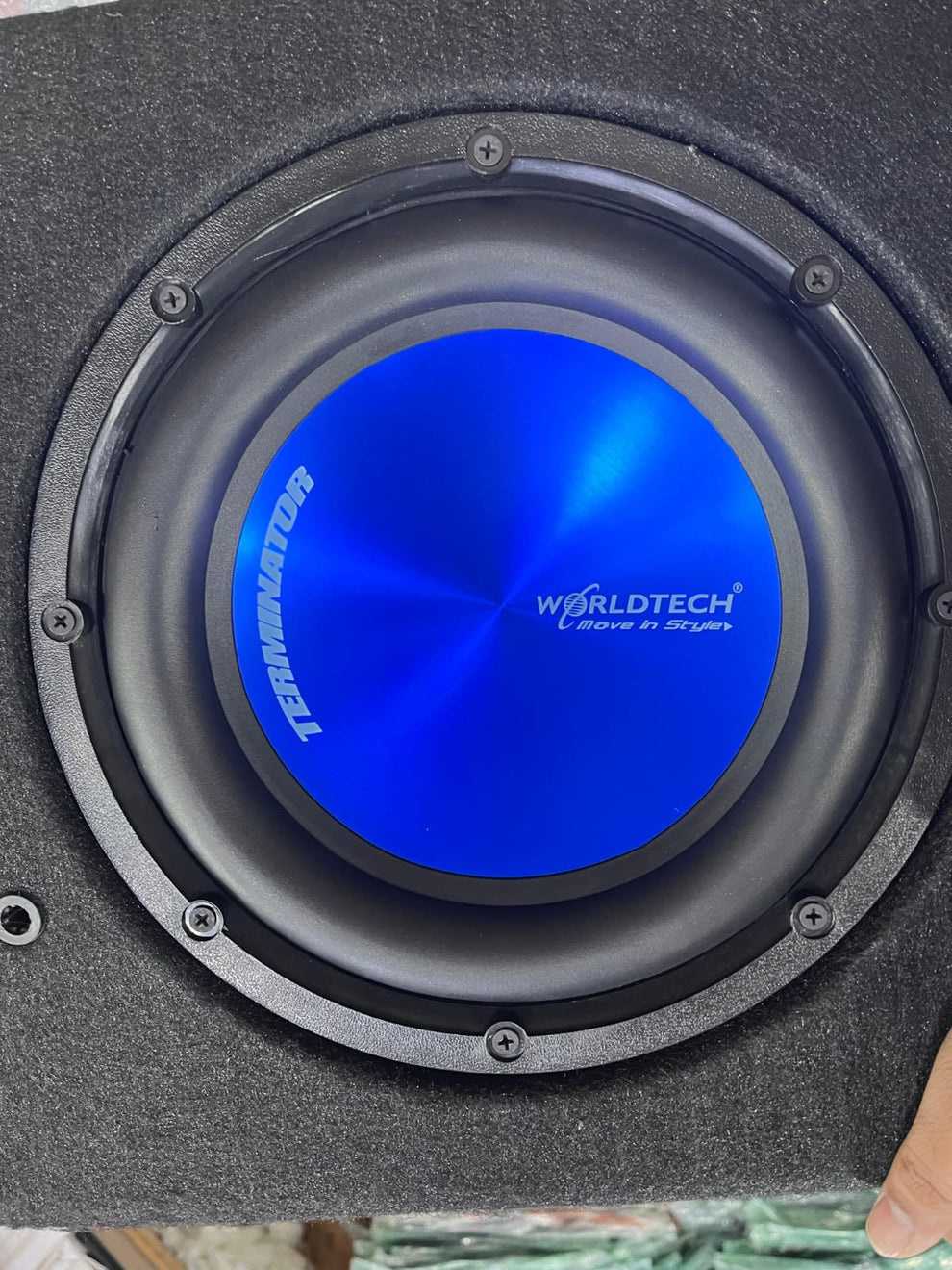 Worldtech WT - 1009 4400W Bass Tube Sub Enclosure Under Seat with Inbuilt Mono Amplifiers