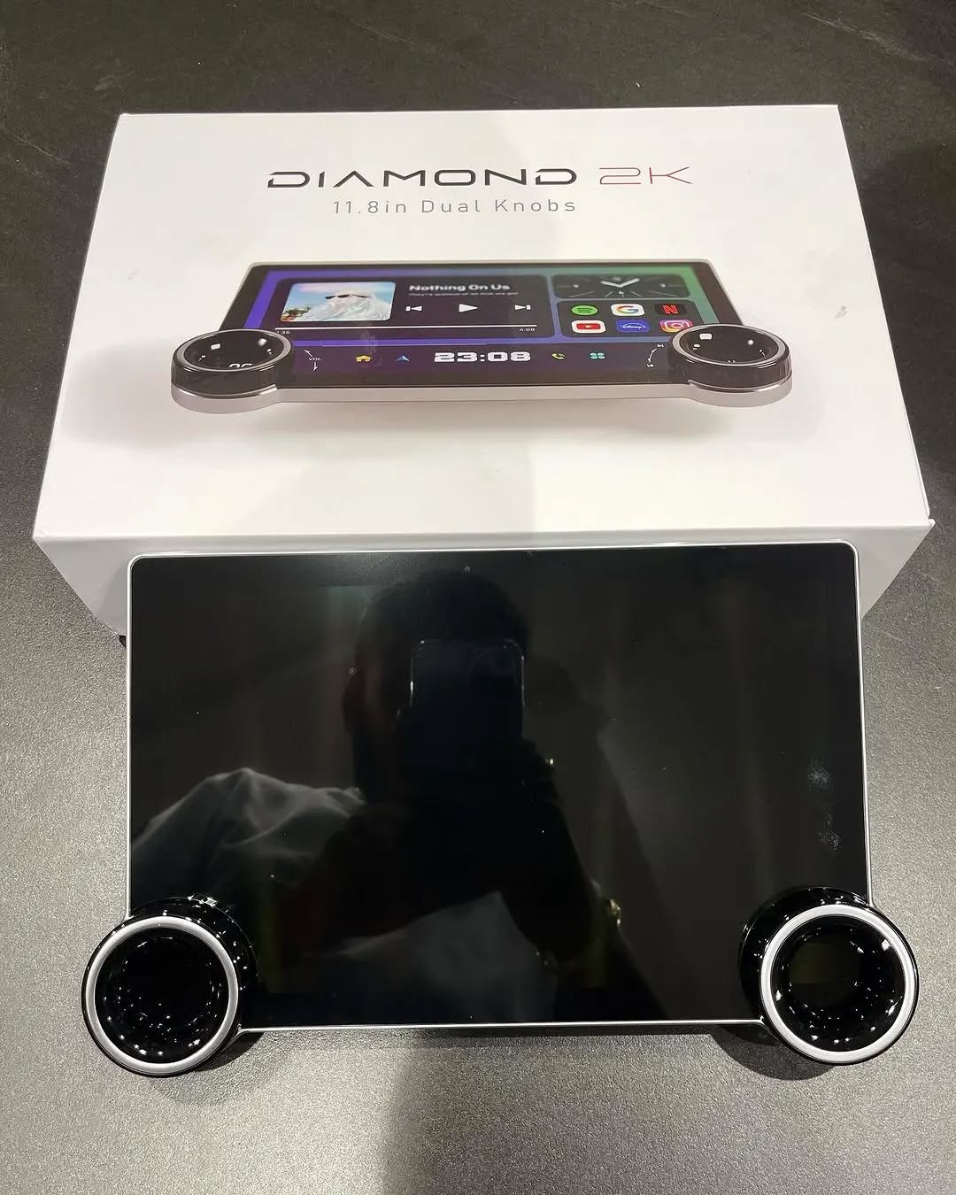 Diamond 2K 11.8 Inches Car Android Stereo Music System without 360° Support (4 GB + 64GB)