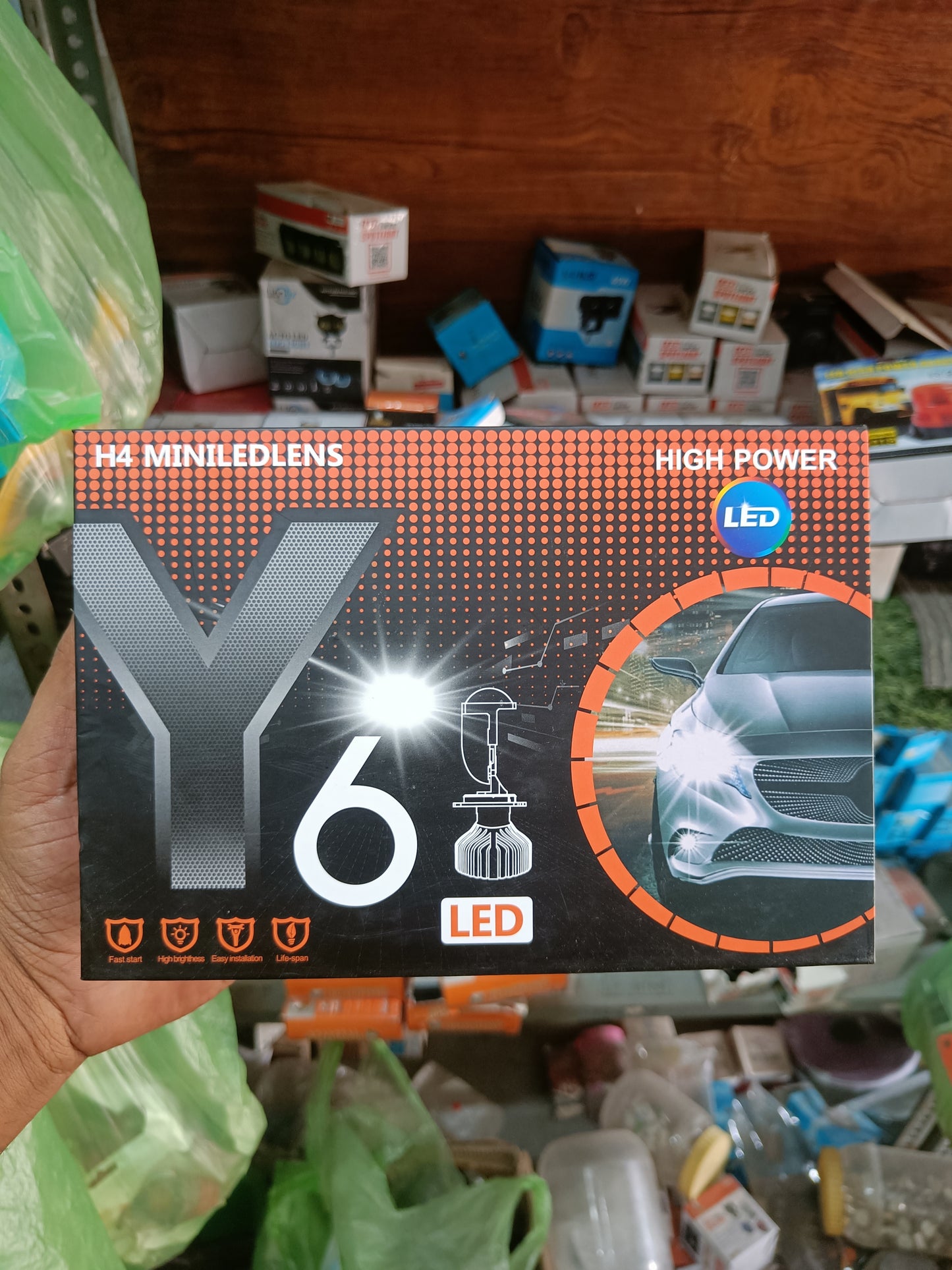 Y6 90W Mini Lens Projector Headlight