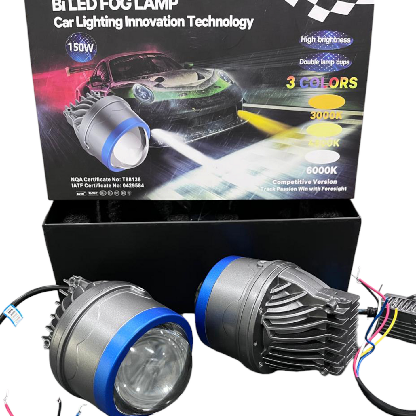 IPH M 6200 150W Tri Colour Projector Fog Lights