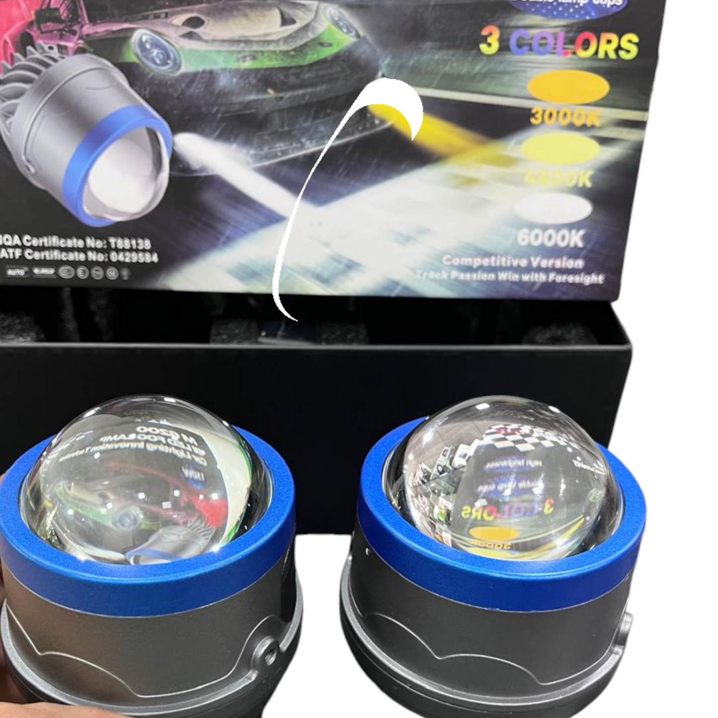 IPH M 6200 150W Tri Colour Projector Fog Lights