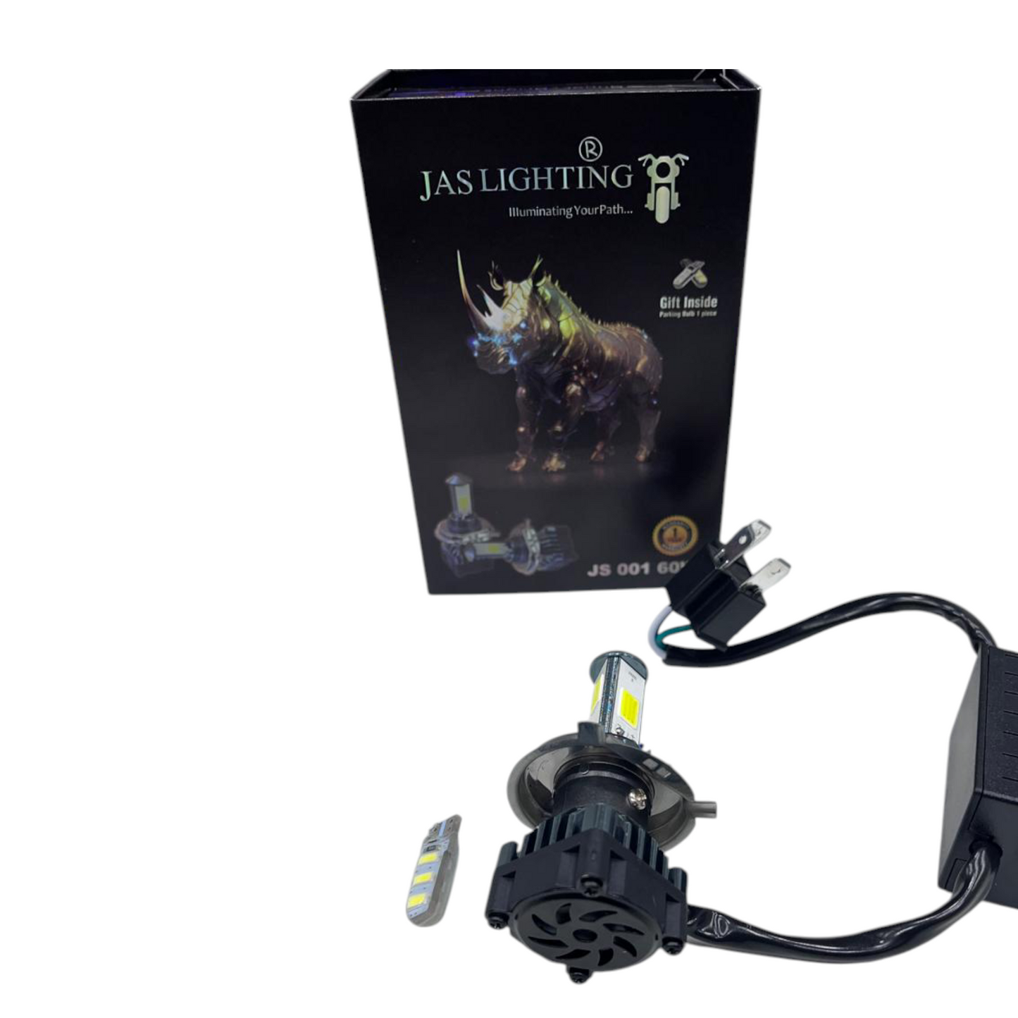 JAS 60W LED Headlight | 6000 Lumens | 6500K White Light | IP68 Waterproof | 1 Year Warranty