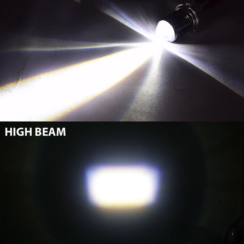 Universal 40W H4 Double Colour Lens LED Headlight With High & Low Beam ( Yellow & White)