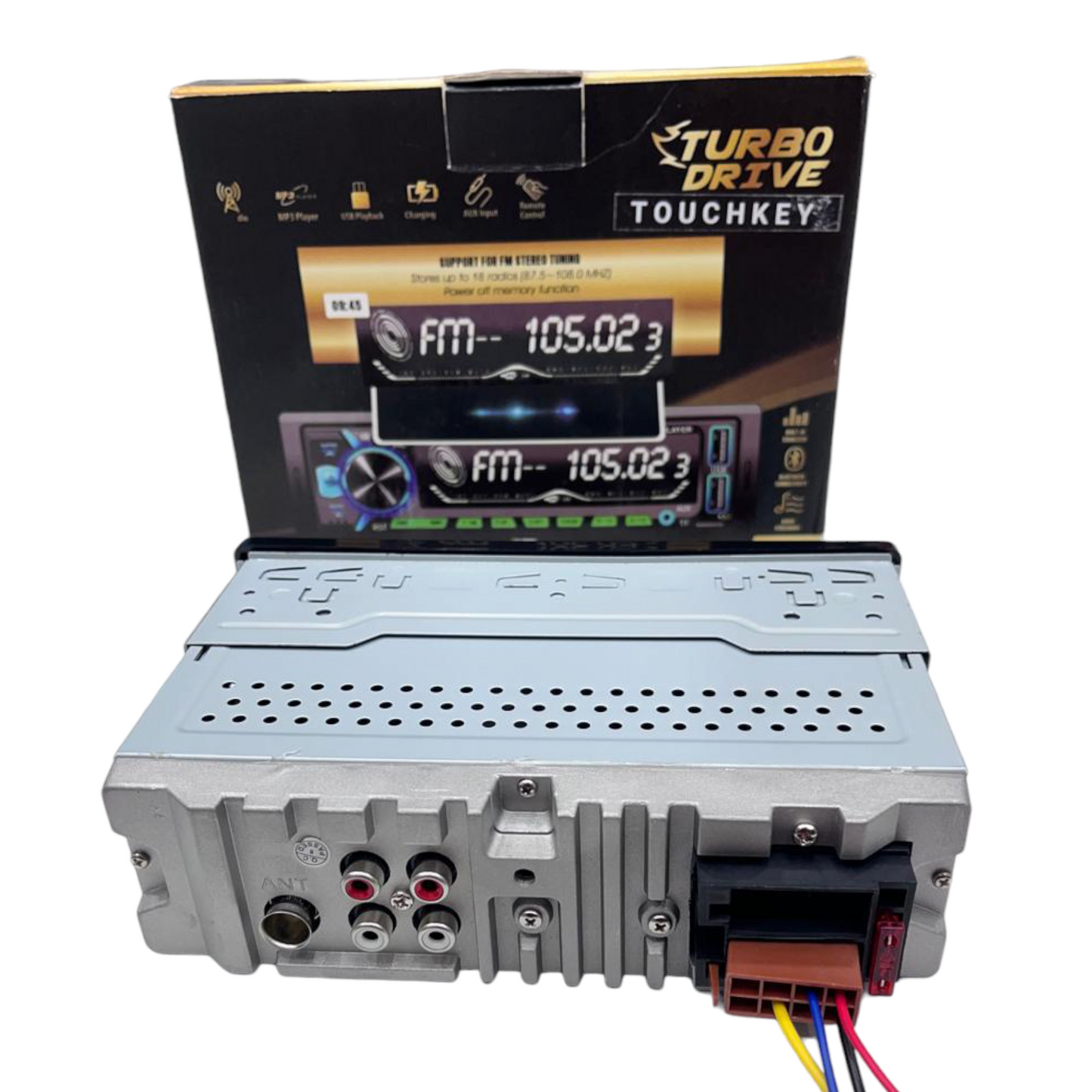 Turbo Drive Touch Key DSP Car Audio Player | Bluetooth | Dual USB | DSP Sound | 2 Year Warranty