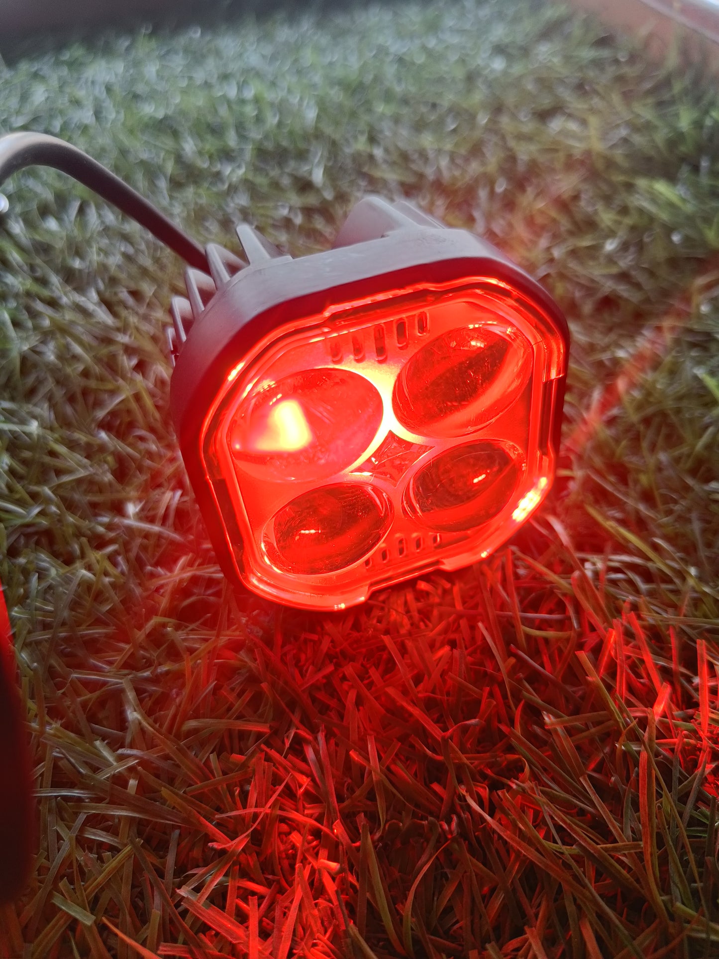 BAOBAO 4 Lens 60W Fog Light| Dual Colour Mode with Flashing Mode| Red Devil Eye Mode