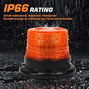LED Rotating Amber Strobe Beacon Light