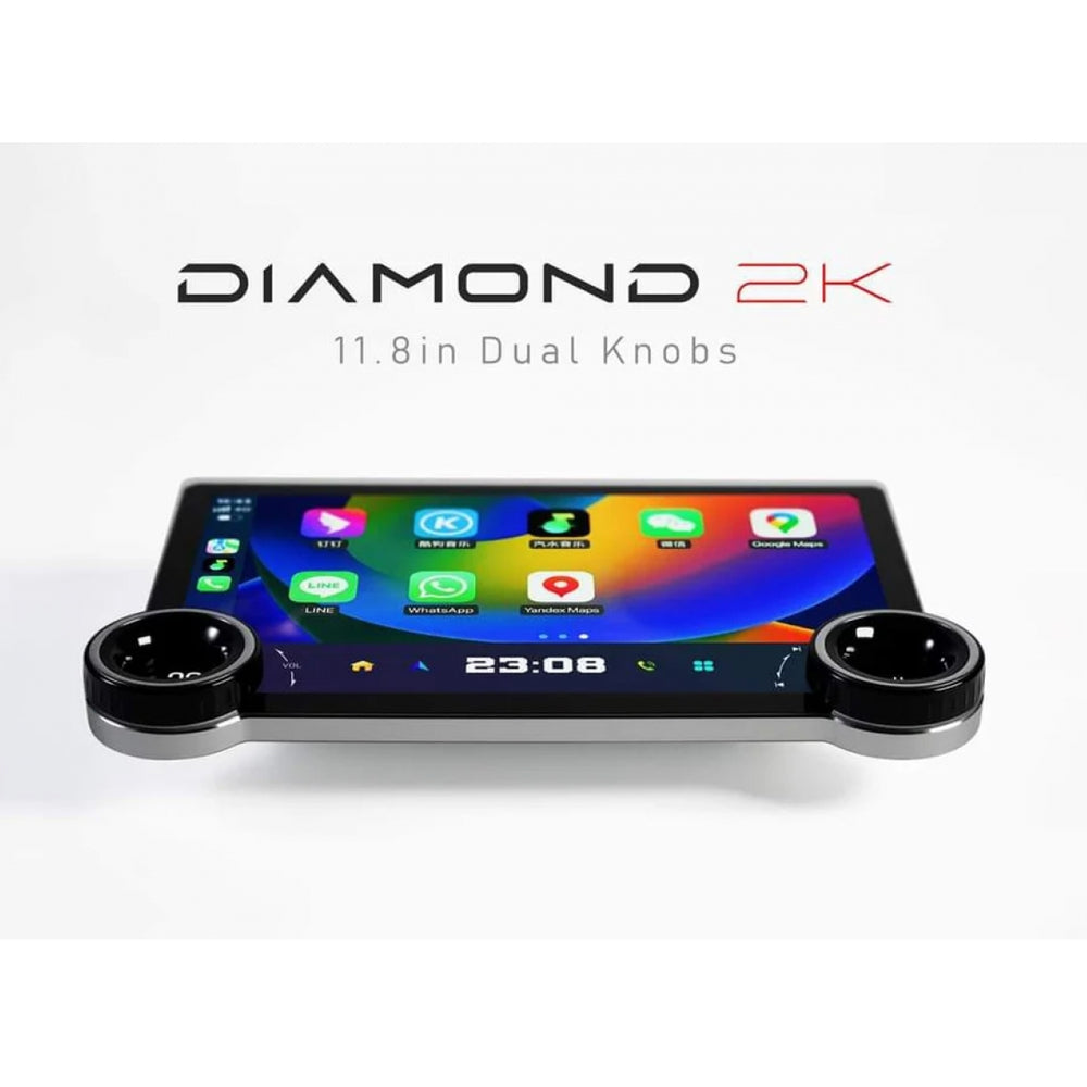 Diamond 2K 11.8 Inches Car Android Stereo Music System without 360° Support (4 GB + 64GB)