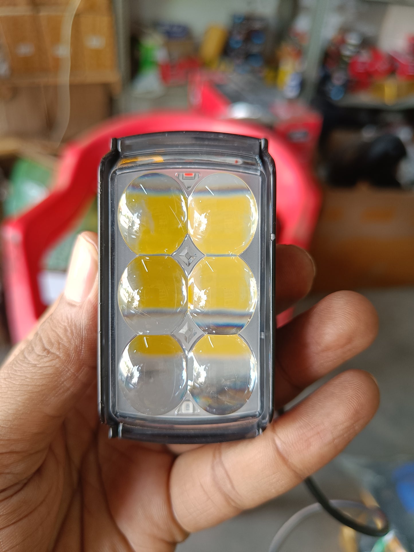 BAOBAO 6 Led 6 Mode Spot Light with Red Blue Flasher (1 Pcs)